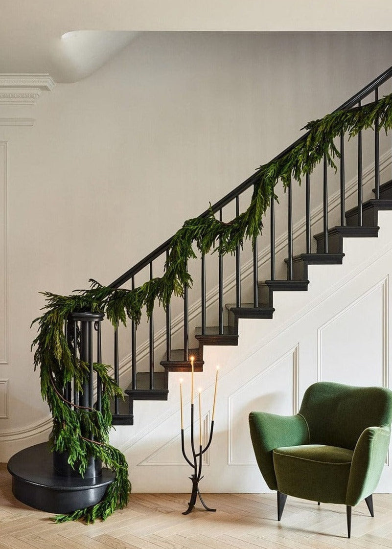 Real Touch Pine Garland for Mantels and Seasonal Decor