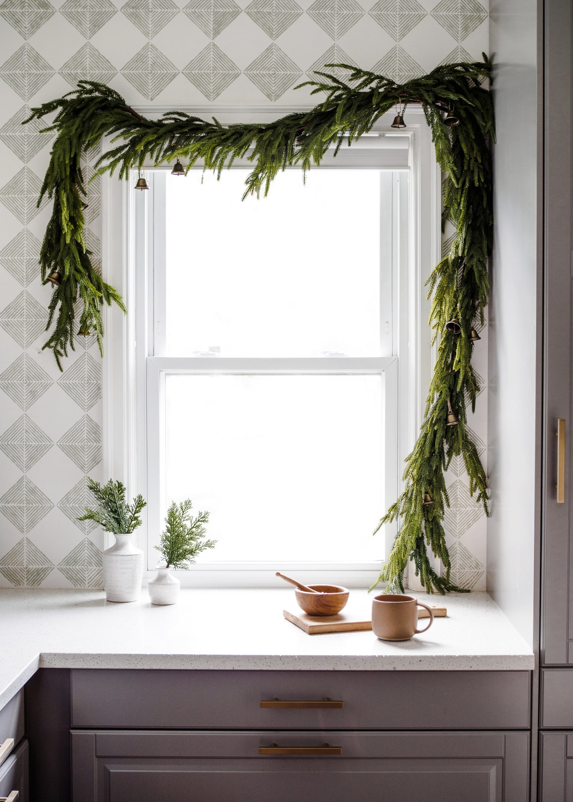 Faux Pine, Cedar Plant for Planters and Shelves