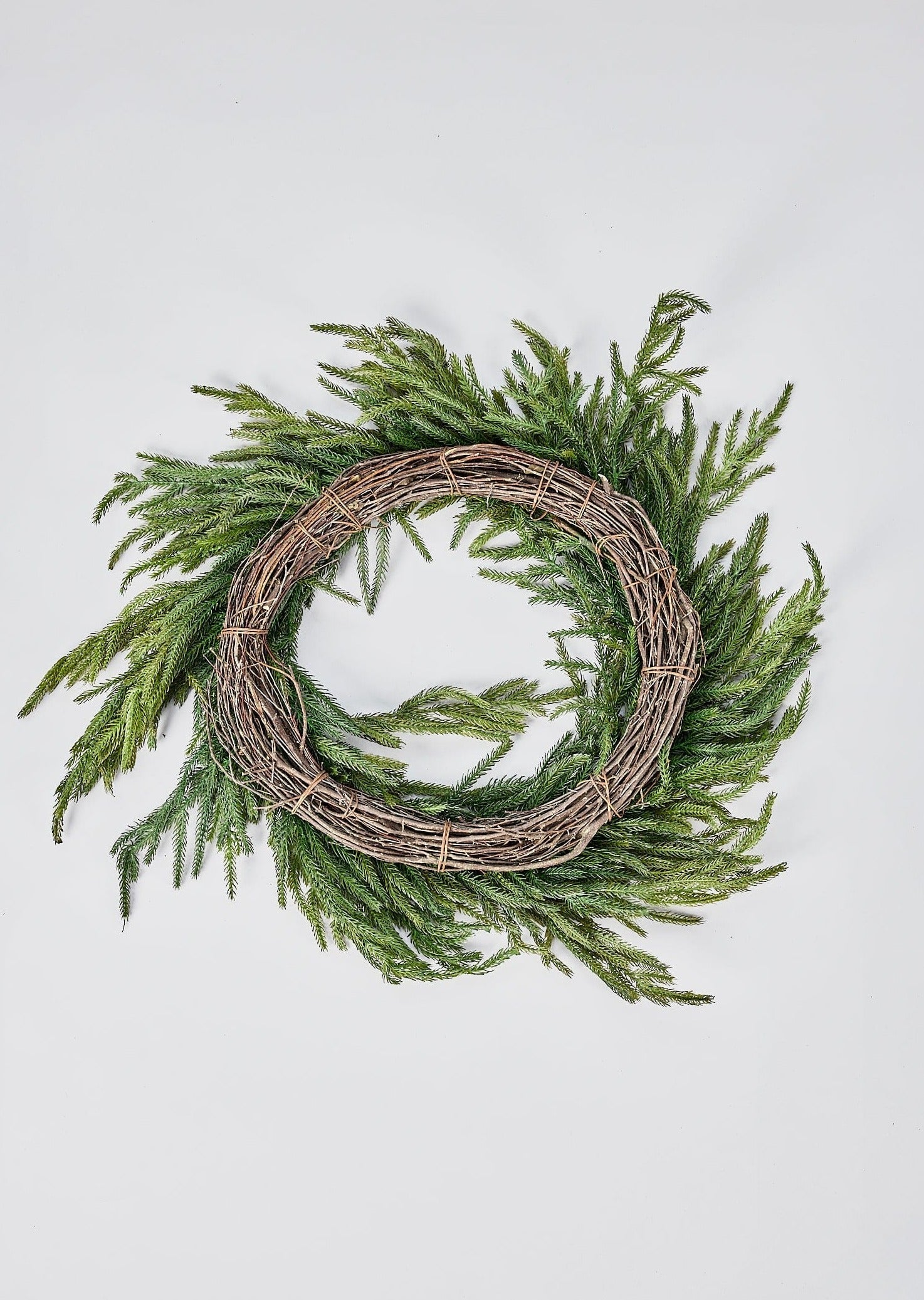 Real Touch Pine Wreath for Door and Wall Decor