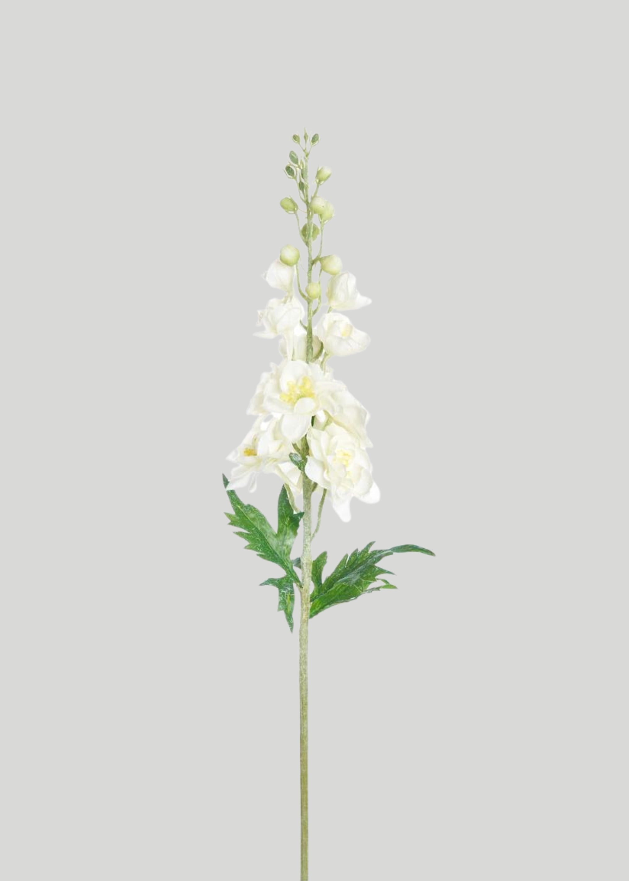 White Real Touch Delphinium Stem for Vase Styling