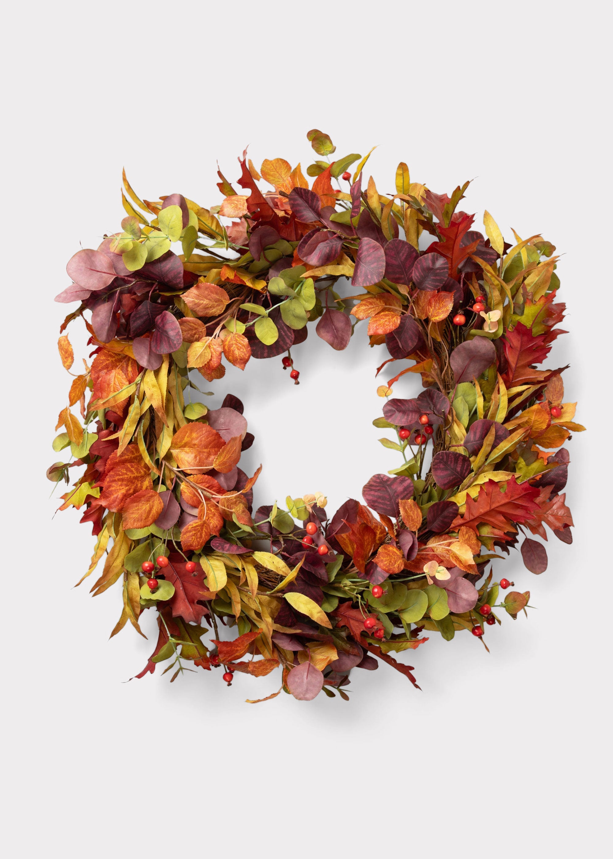 Faux Eucalyptus Wreath for Door and Wall Decor