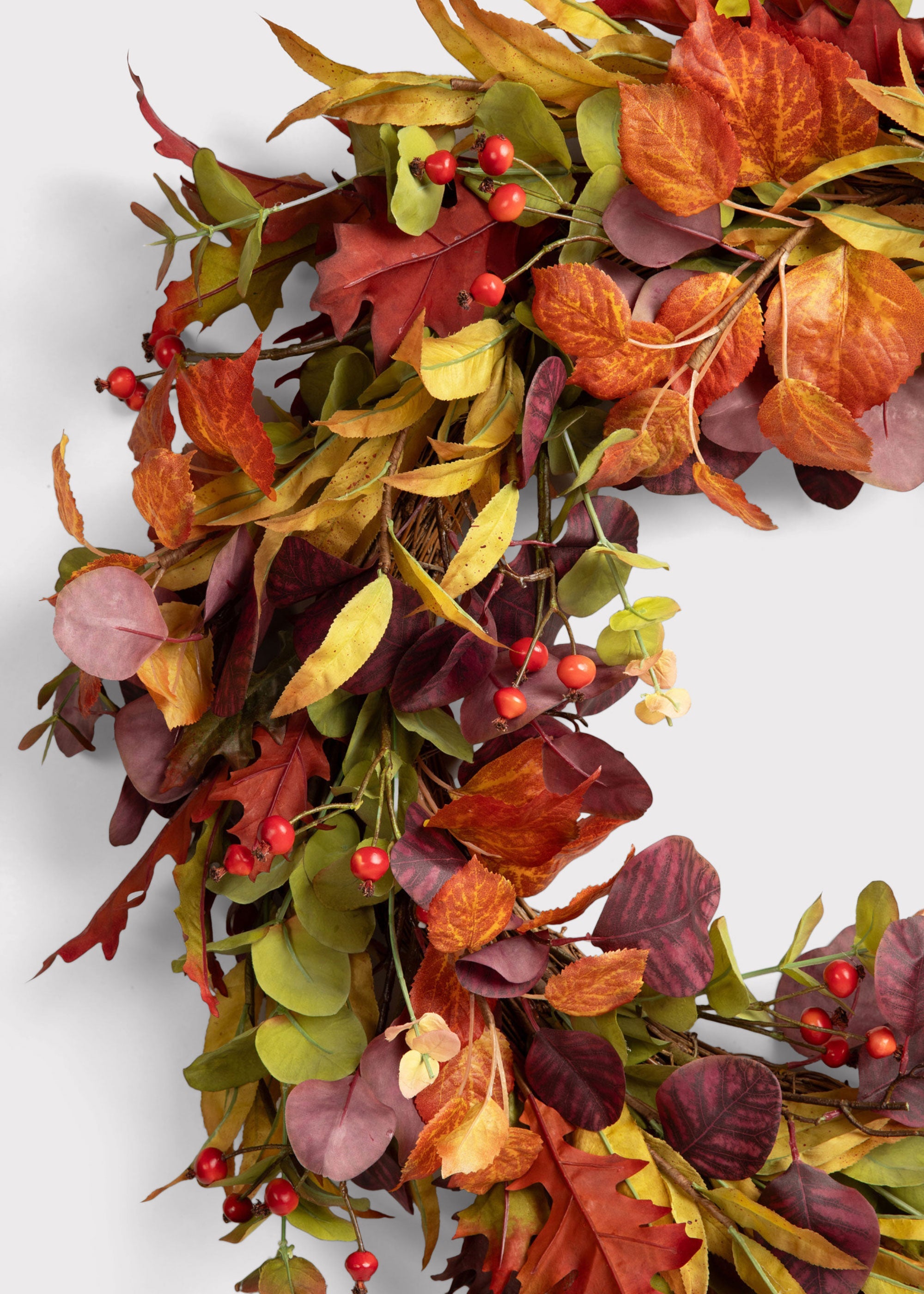 Faux Eucalyptus Wreath for Door and Wall Decor