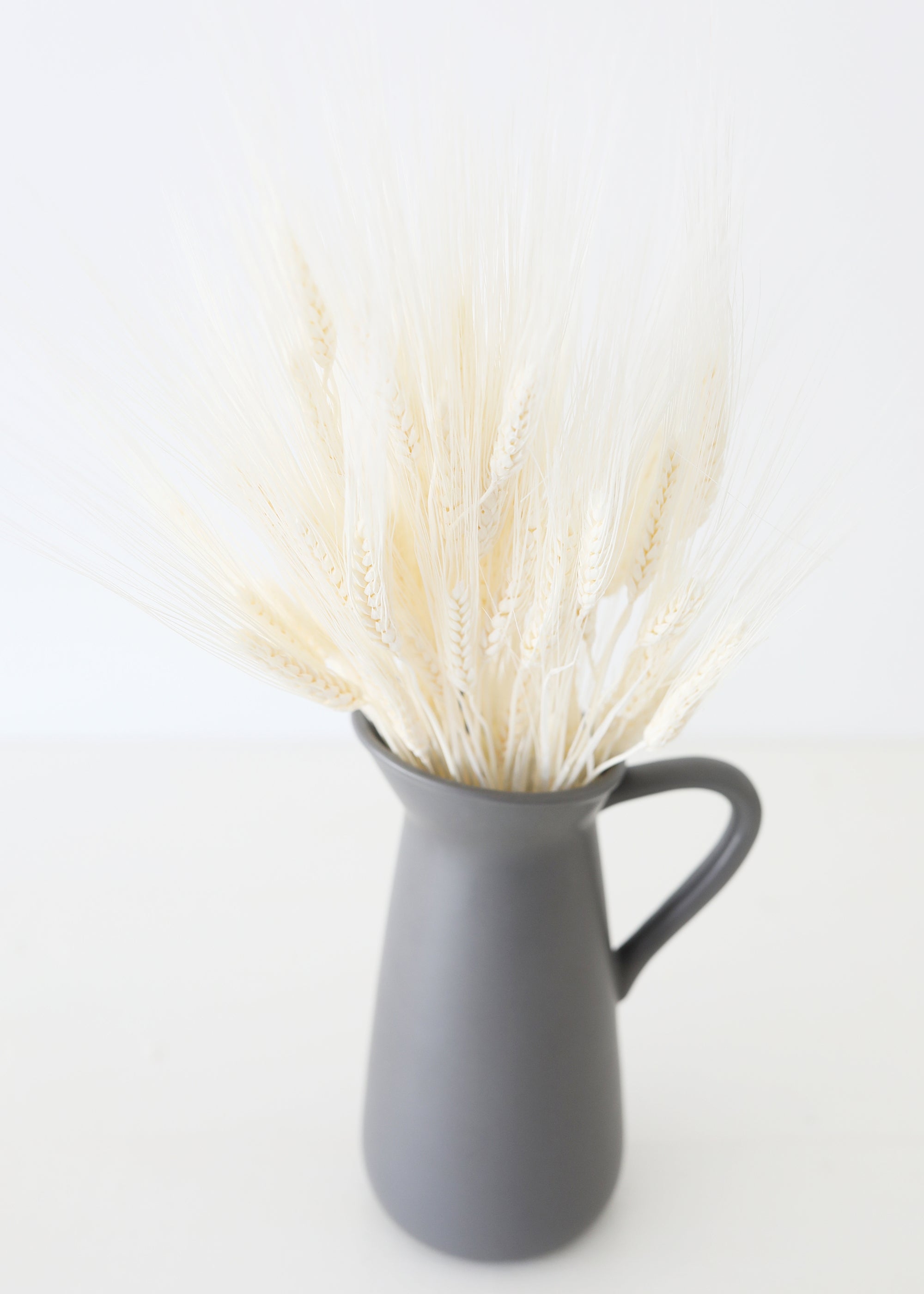 Faux Bleached Natural Triticum Wheat - 8 Oz Bunch Bundle for Vase and Wedding Styling