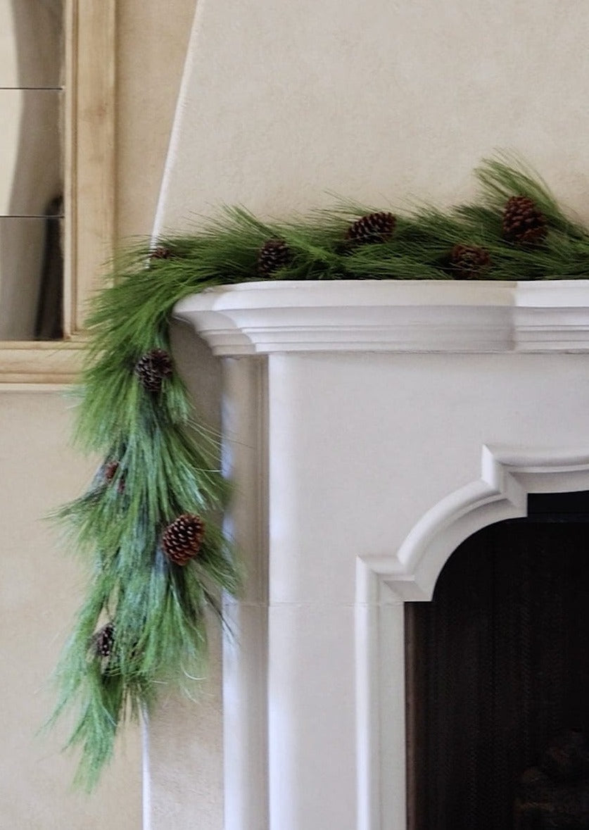 Faux Pine Garland for Mantels and Seasonal Decor