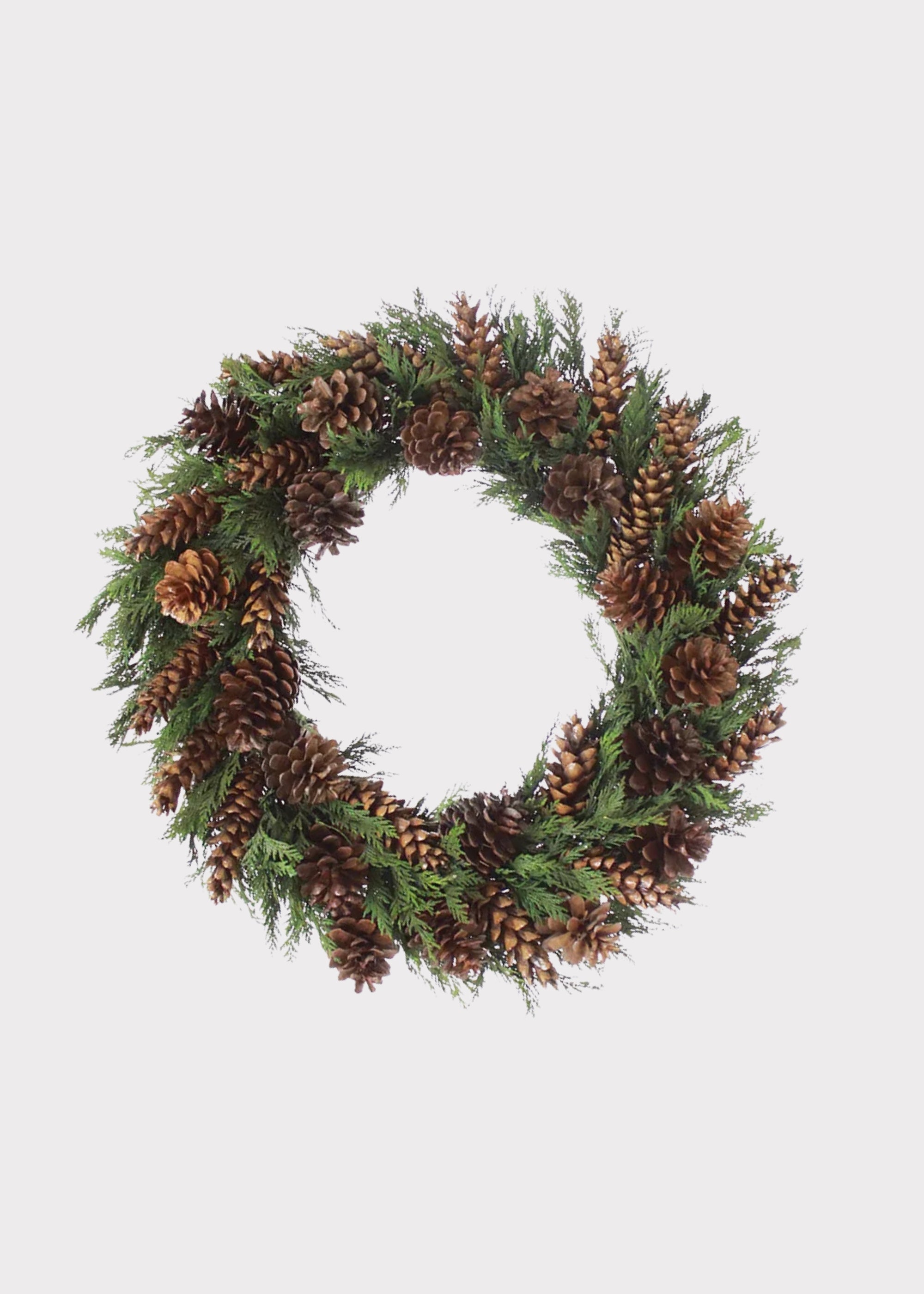 Faux Pine, Cedar Wreath for Door and Wall Decor