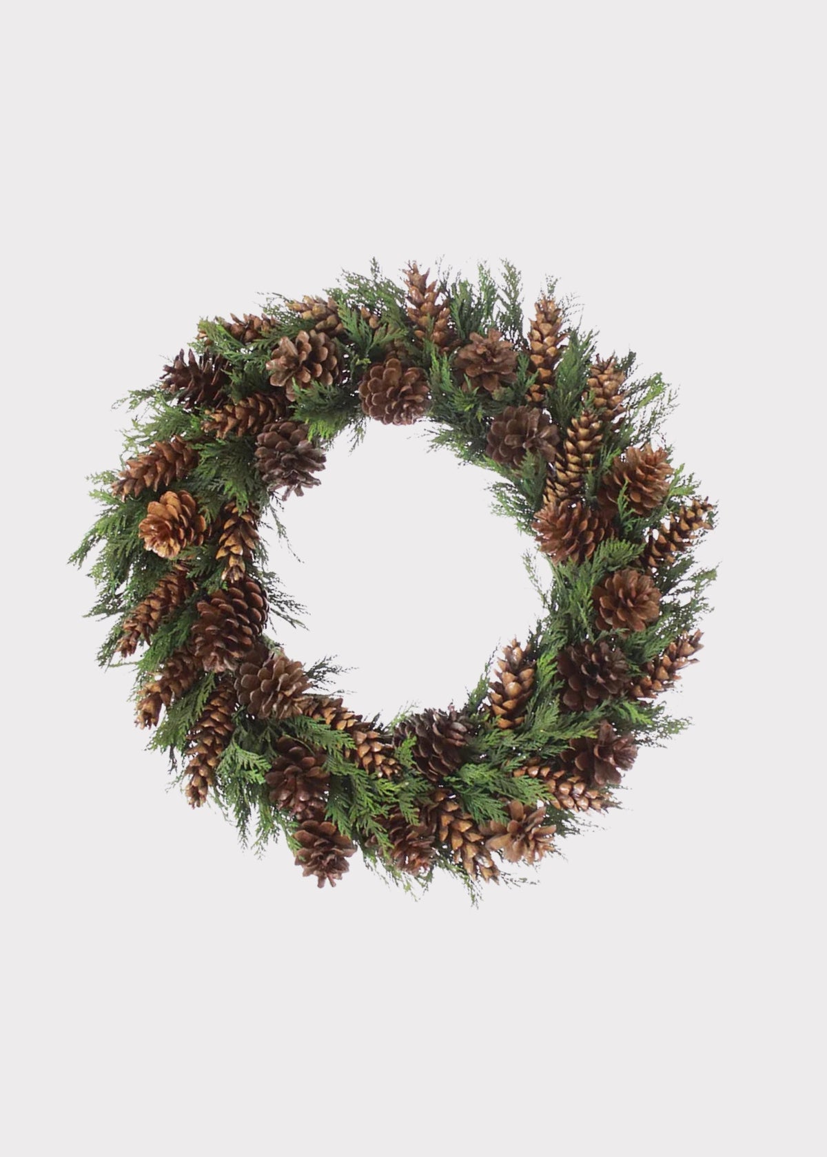 Faux Pine, Cedar Wreath for Door and Wall Decor