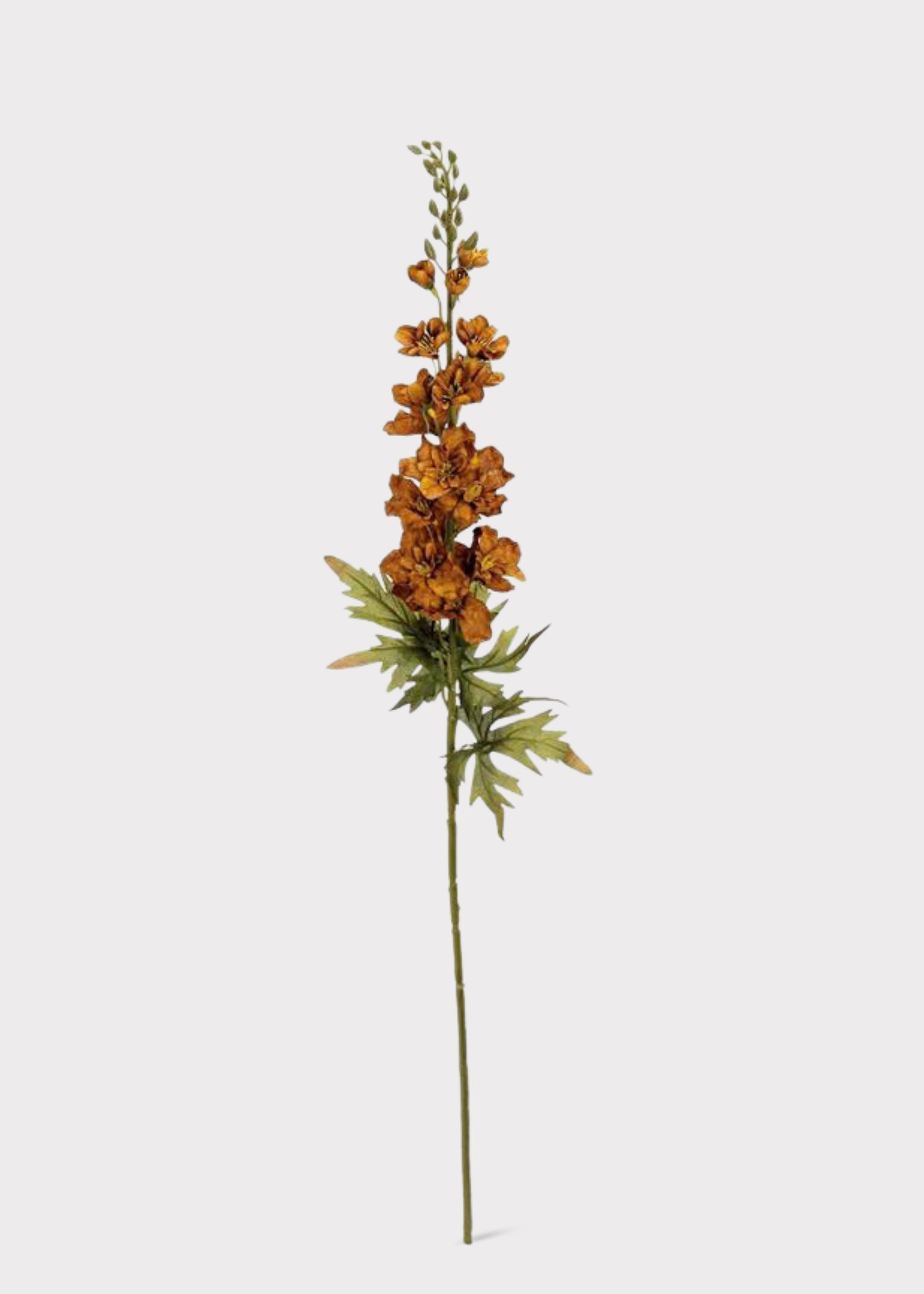 Brown Faux Delphinium Branch for Vase and Wedding Styling