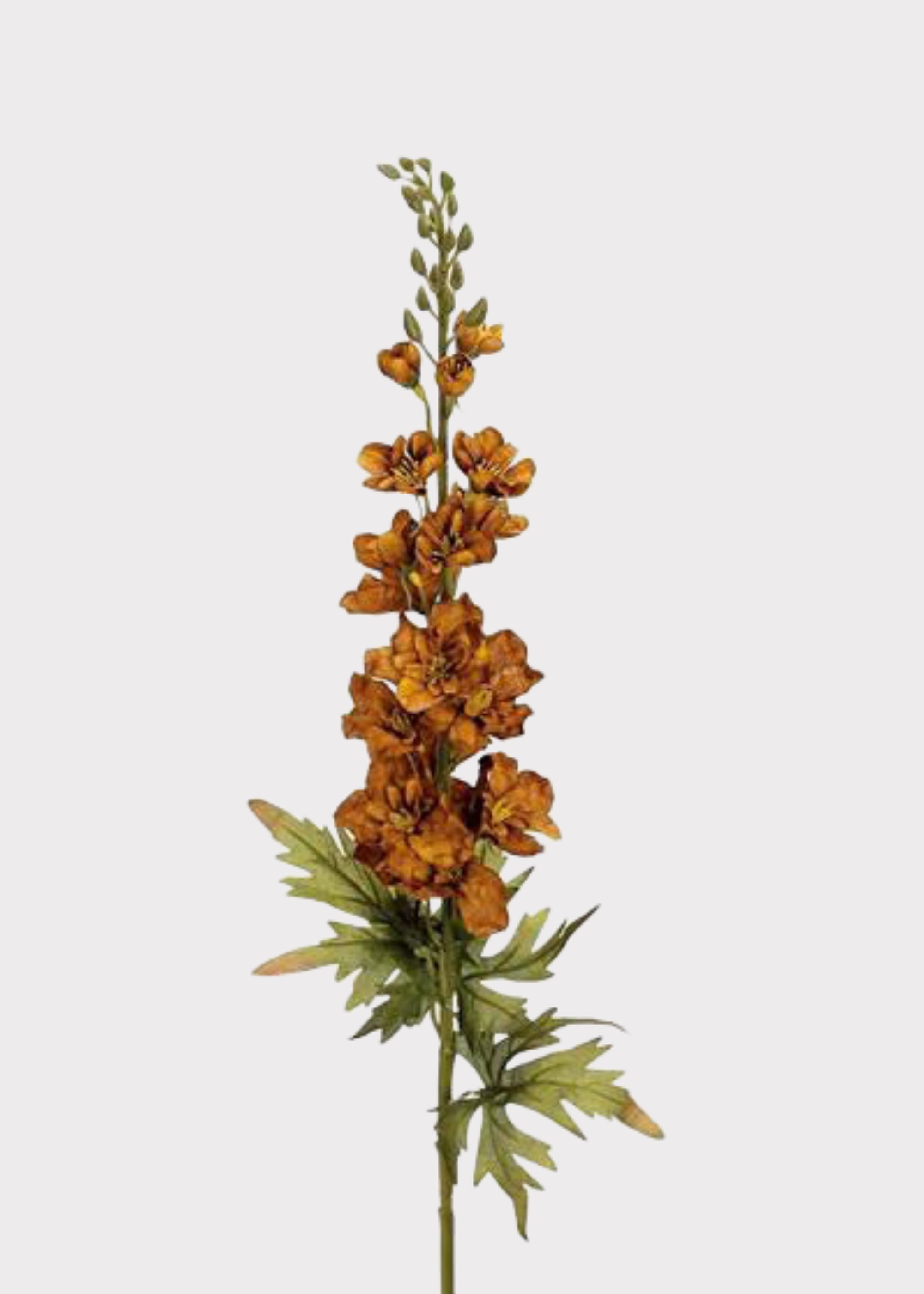 Brown Faux Delphinium Branch for Vase and Wedding Styling