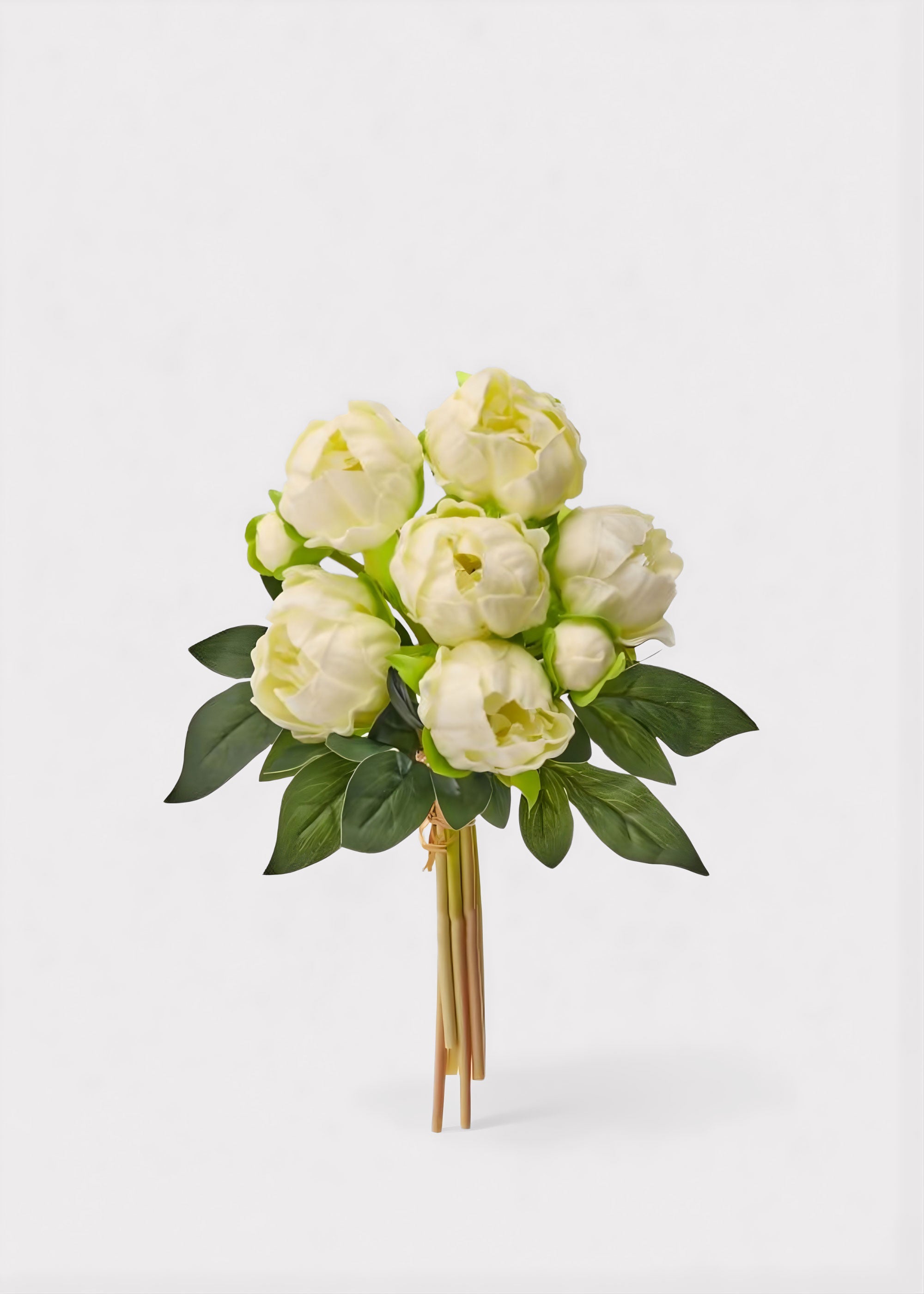 Cream Real Touch Peony Bundle for Vase Styling