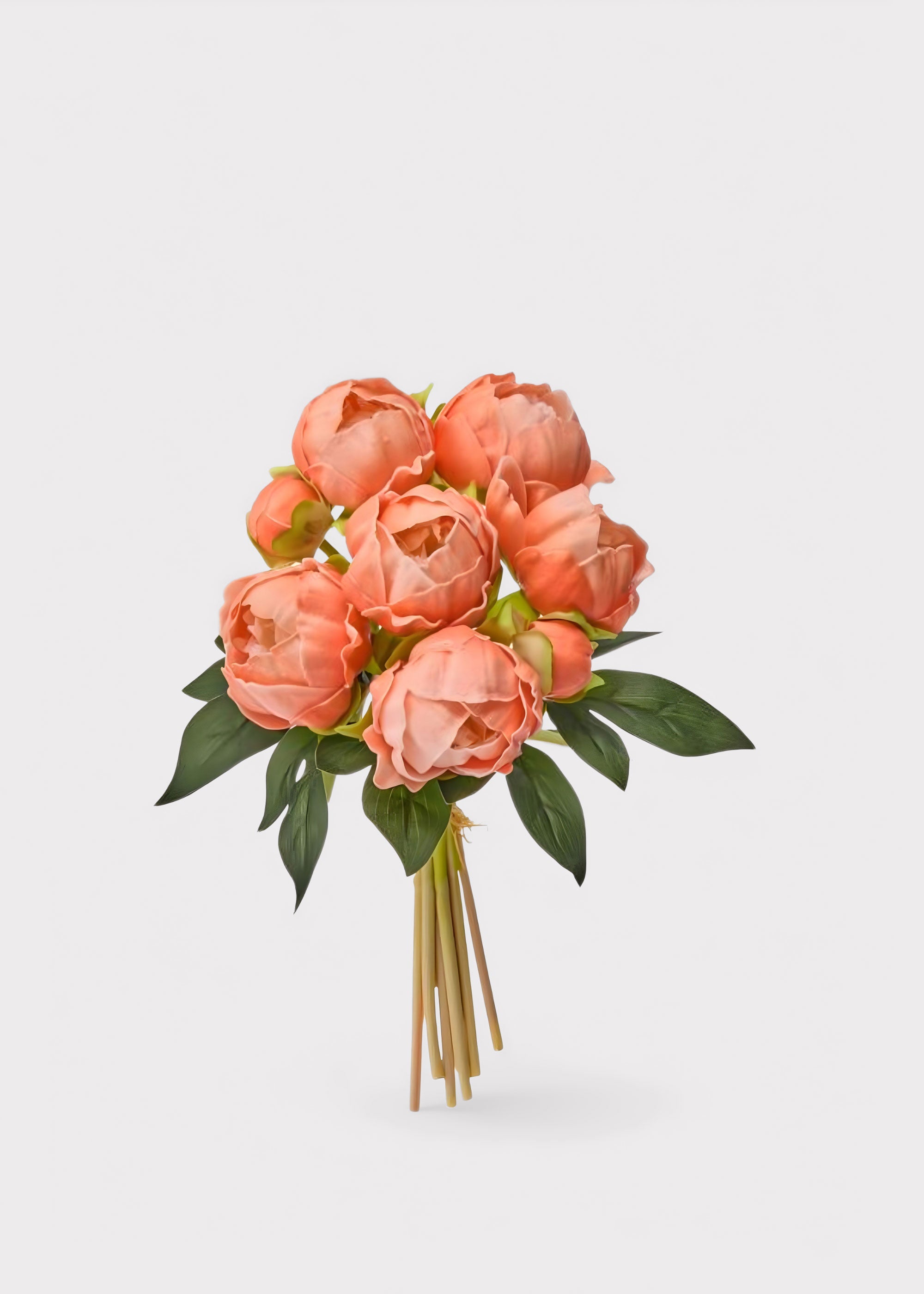 Peach Real Touch Peony Bundle for Vase and Wedding Styling
