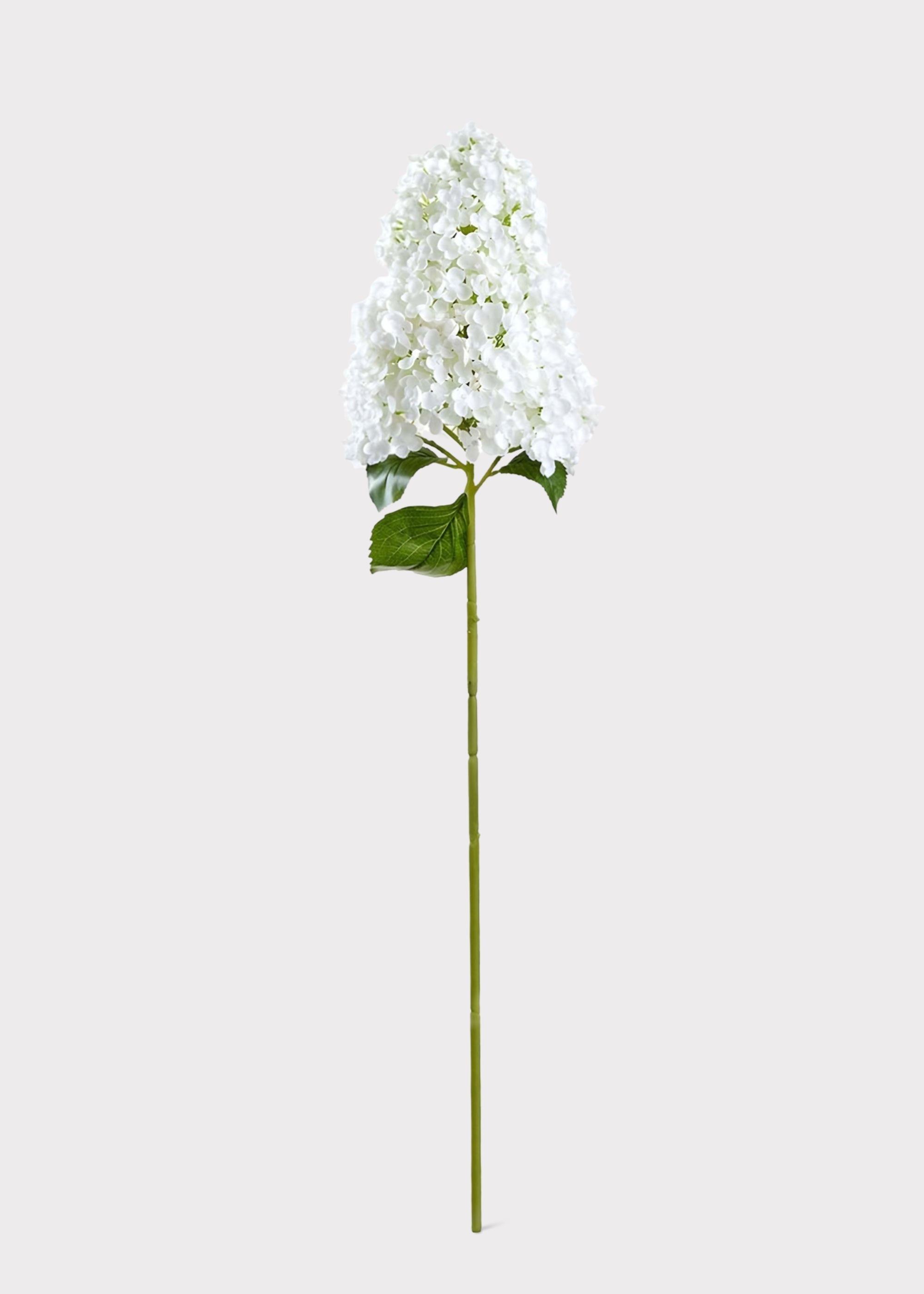 White Faux Hydrangea Stem for Vase and Wedding Styling