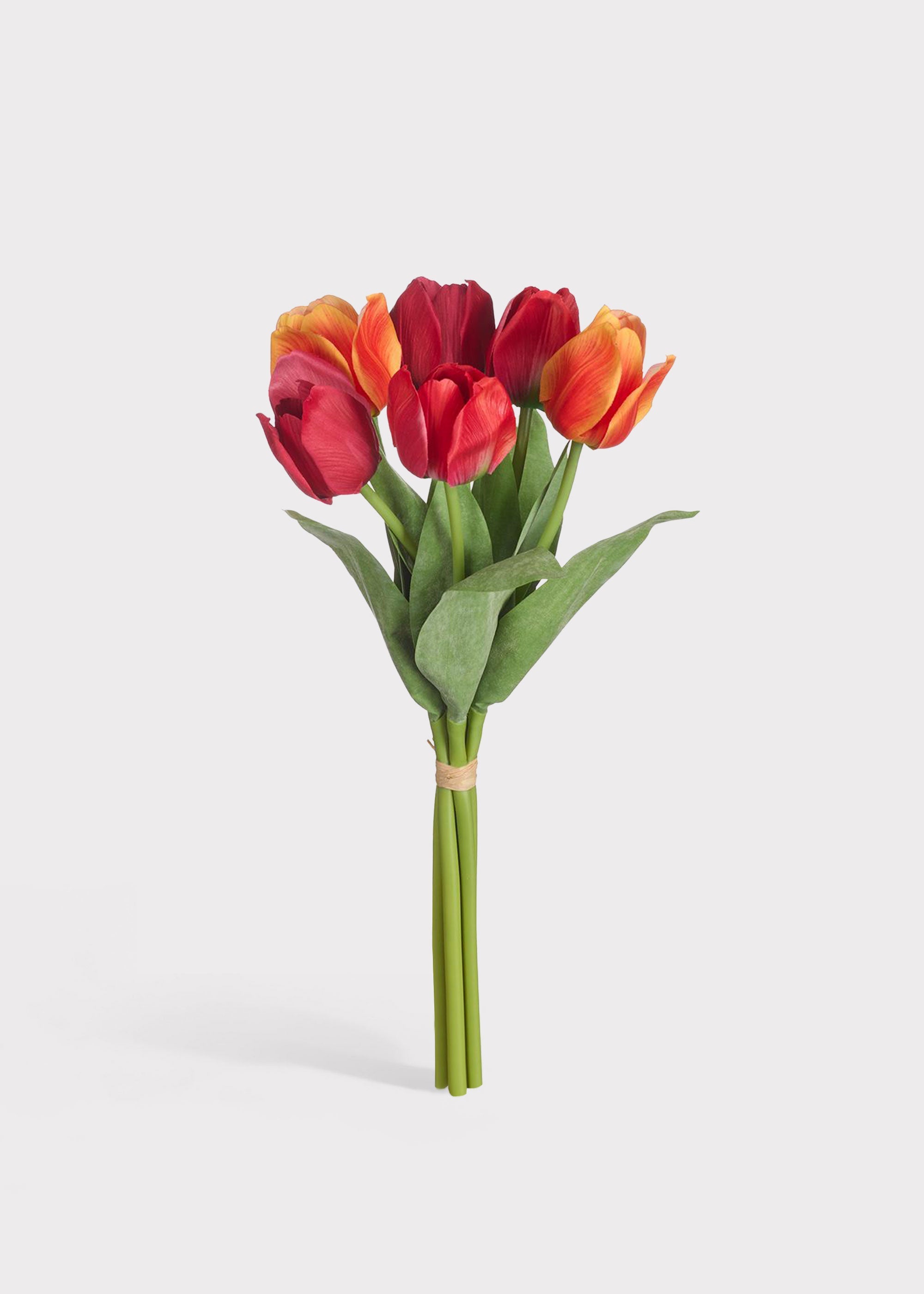 Red Faux Tulip Bundle for Vase and Wedding Styling