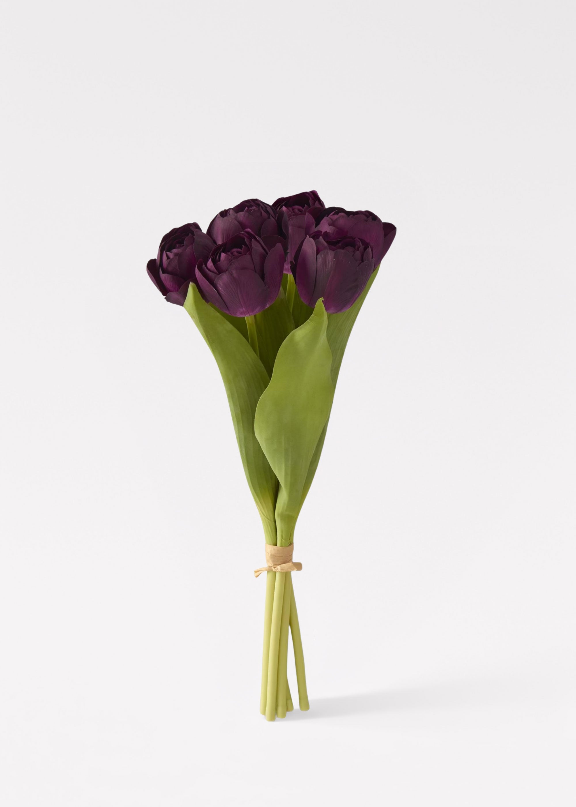 Plum Real Touch Tulip Bundle for Seasonal Vase Styling