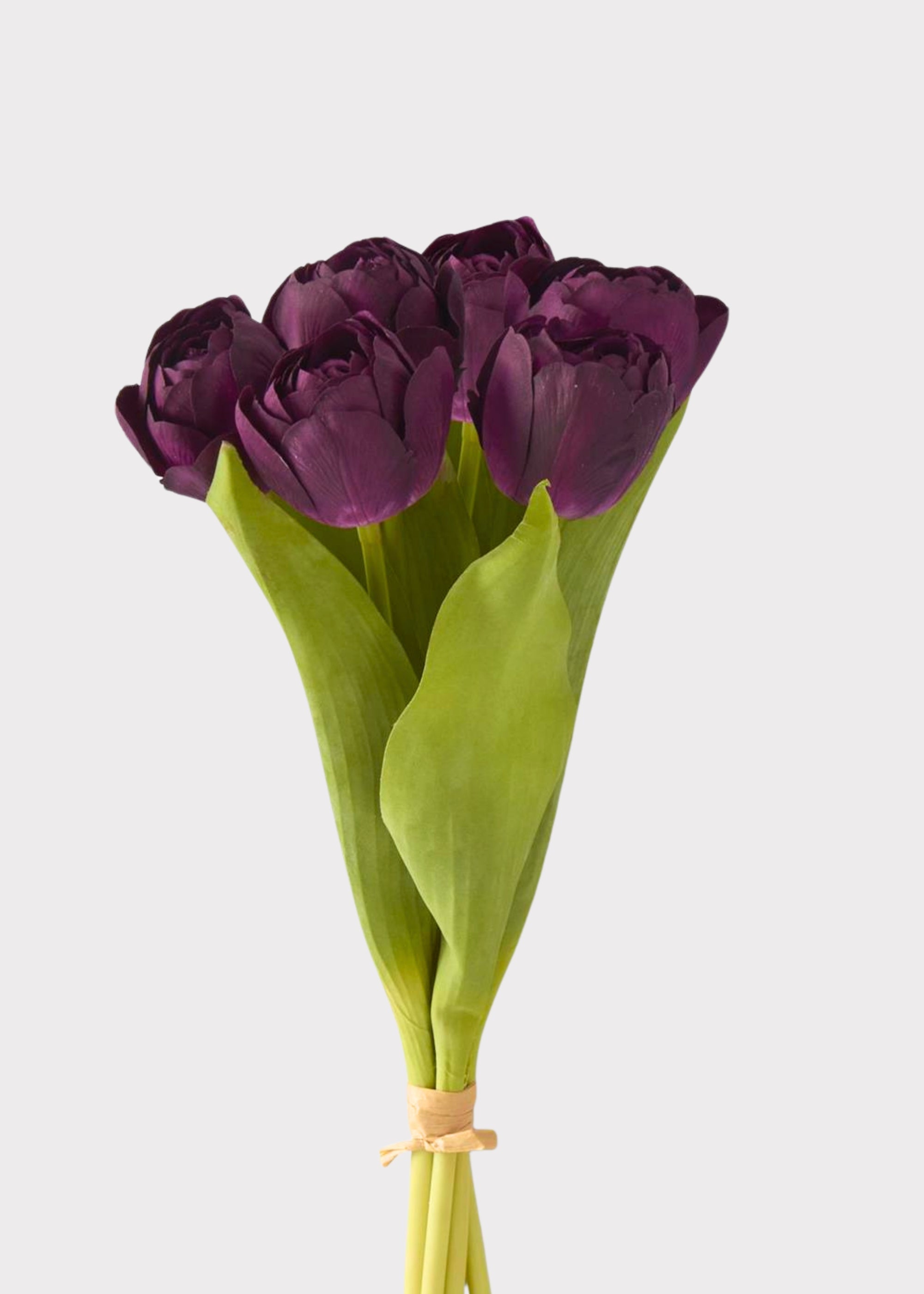 Plum Real Touch Tulip Bundle for Seasonal Vase Styling