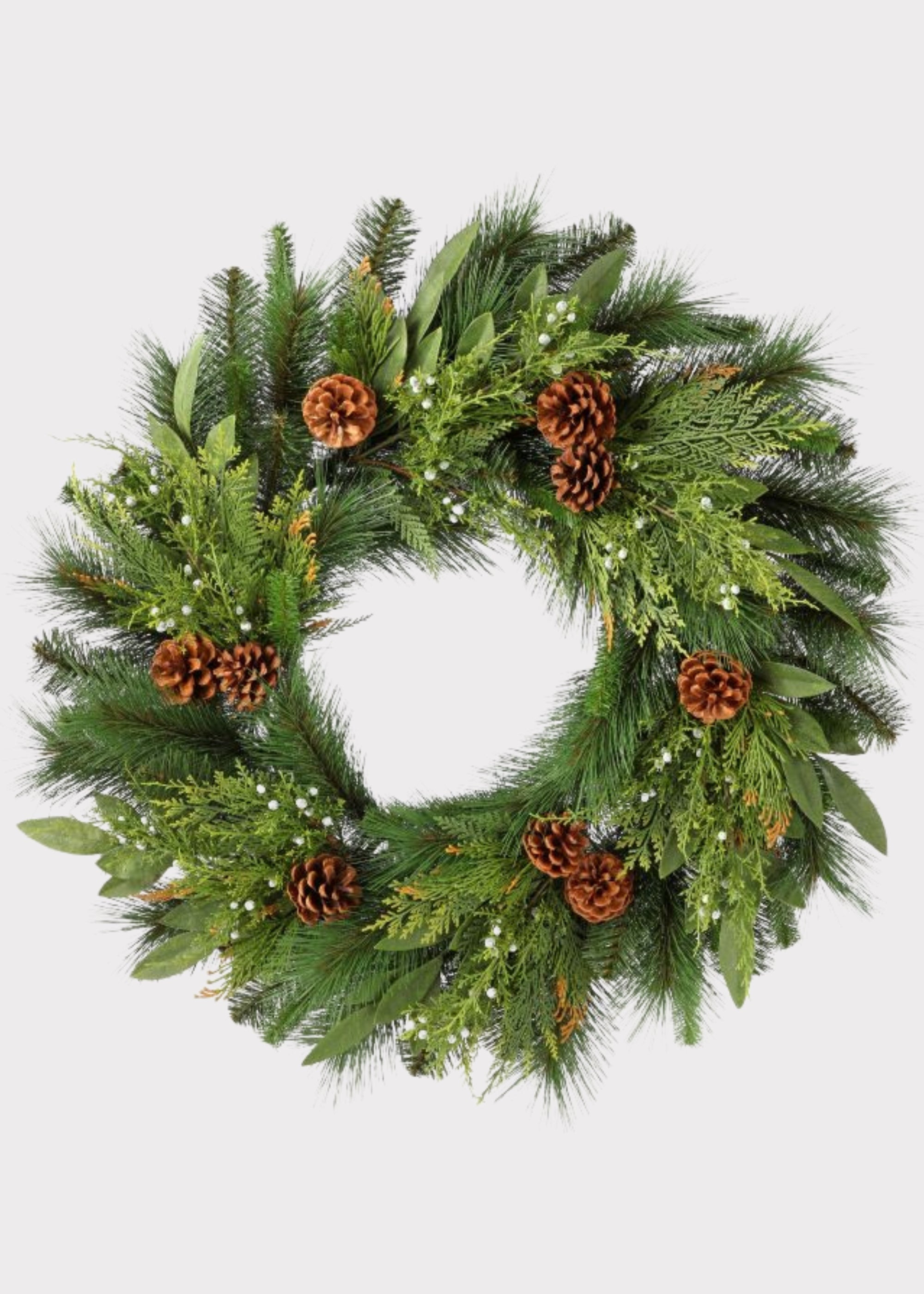 Faux Cedar, Juniper Wreath for Door and Wall Decor