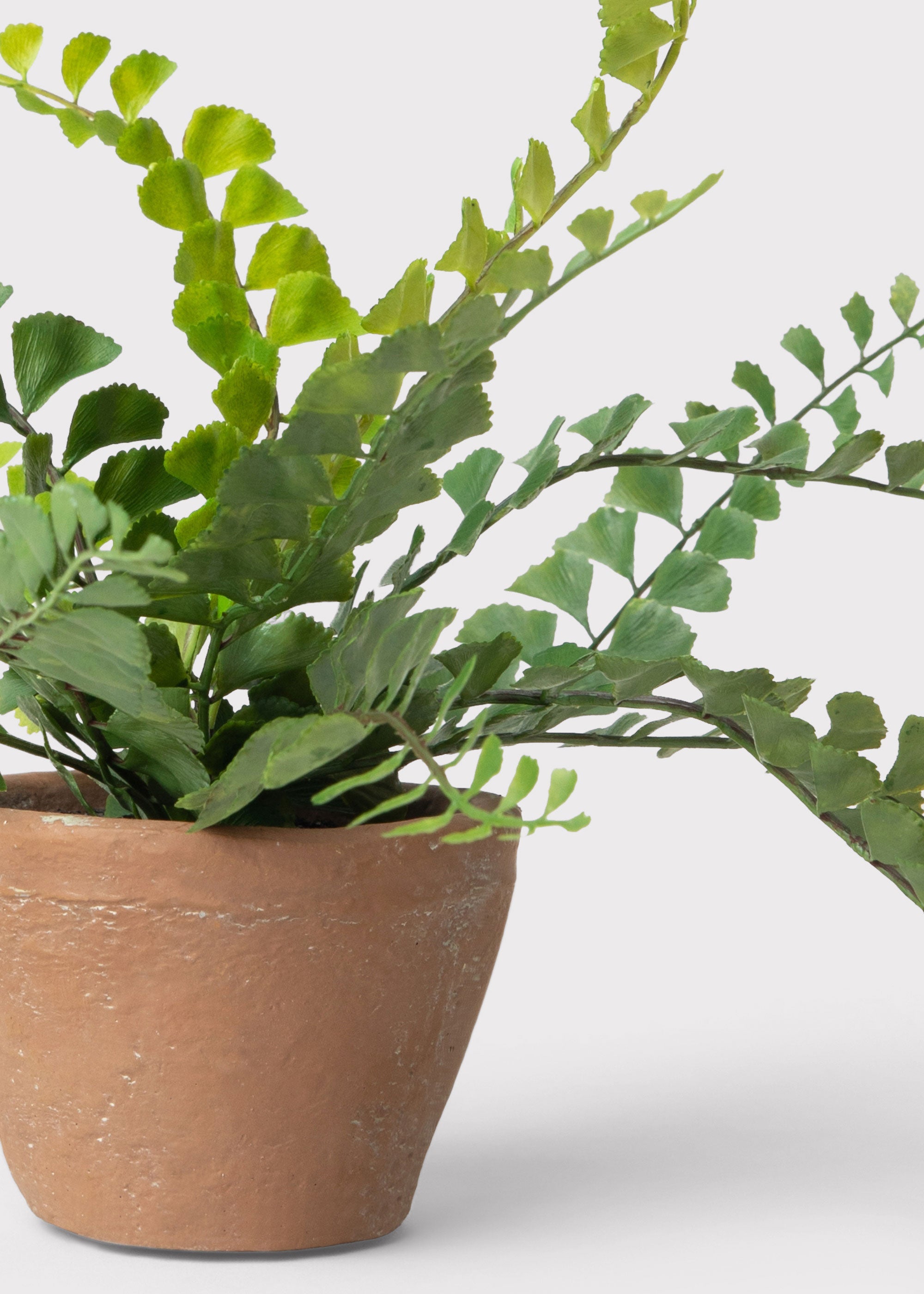 Orange Faux Fern Arrangement for Home Decor