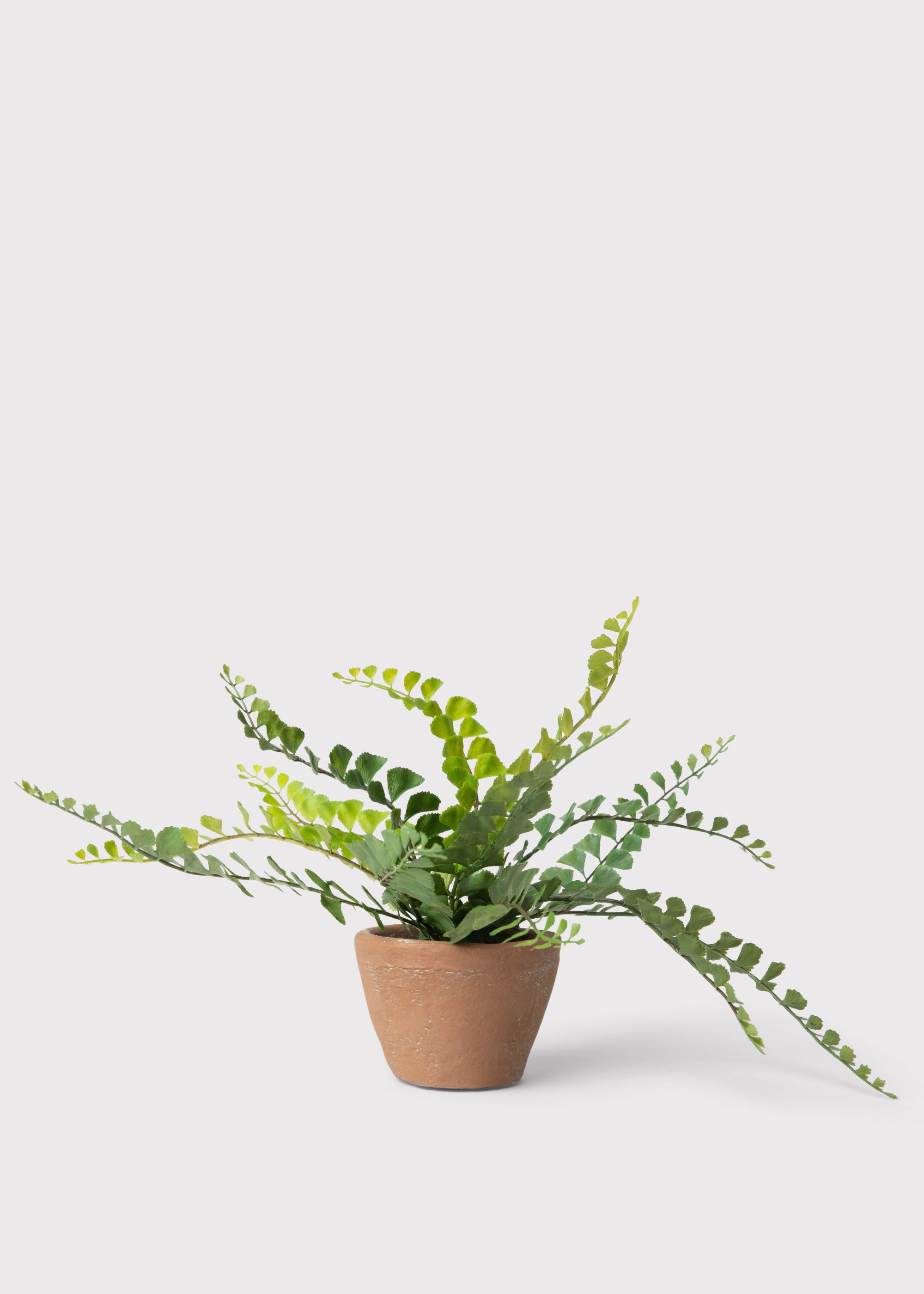 Orange Faux Fern Arrangement for Home Decor