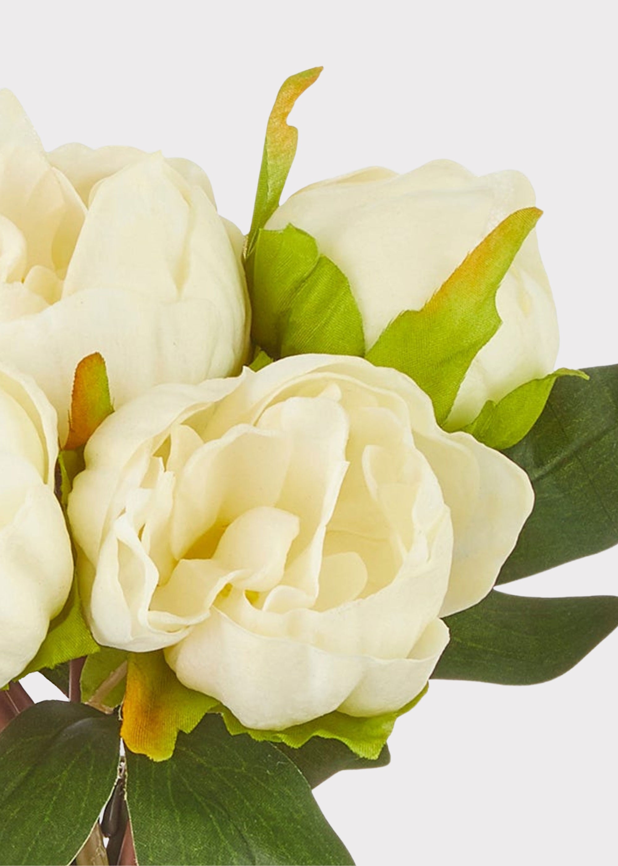 White Real Touch Peony Bundle for Vase and Wedding Styling