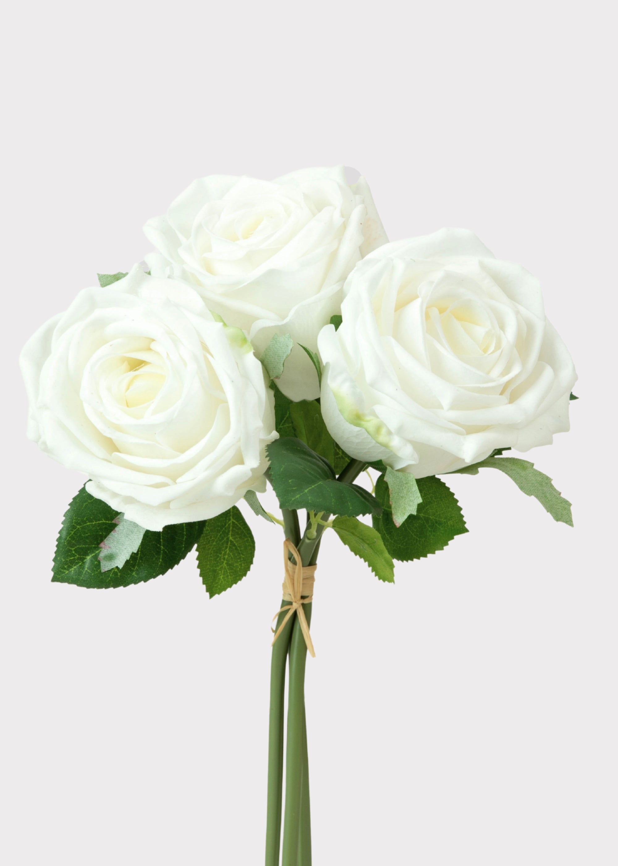 White Faux Rose Bundle for Vase and Wedding Styling
