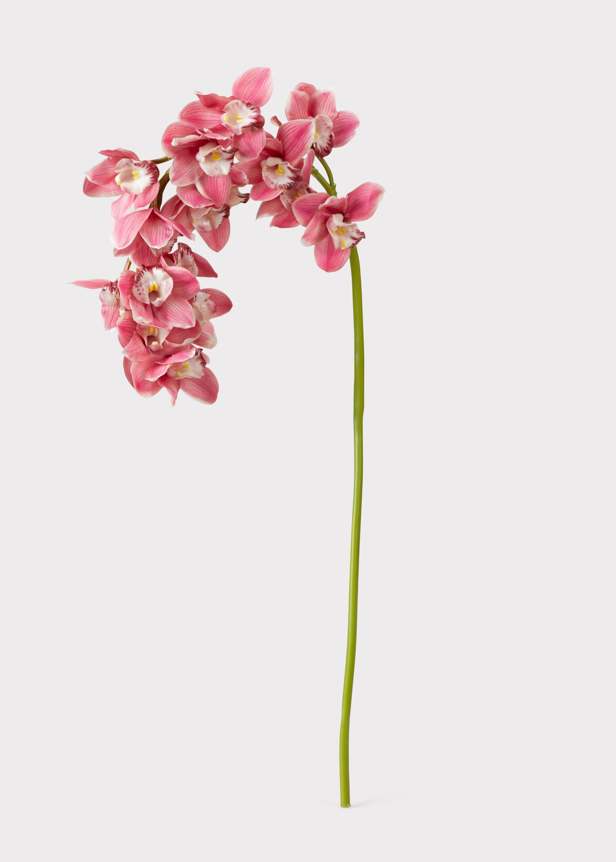 Pink Faux Orchid Stem for Vase Styling