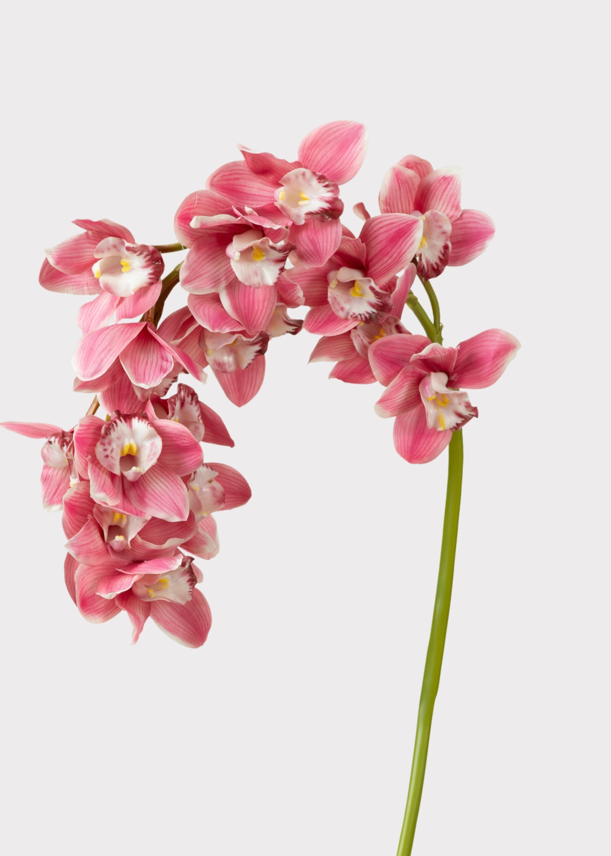 Pink Faux Orchid Stem for Vase Styling