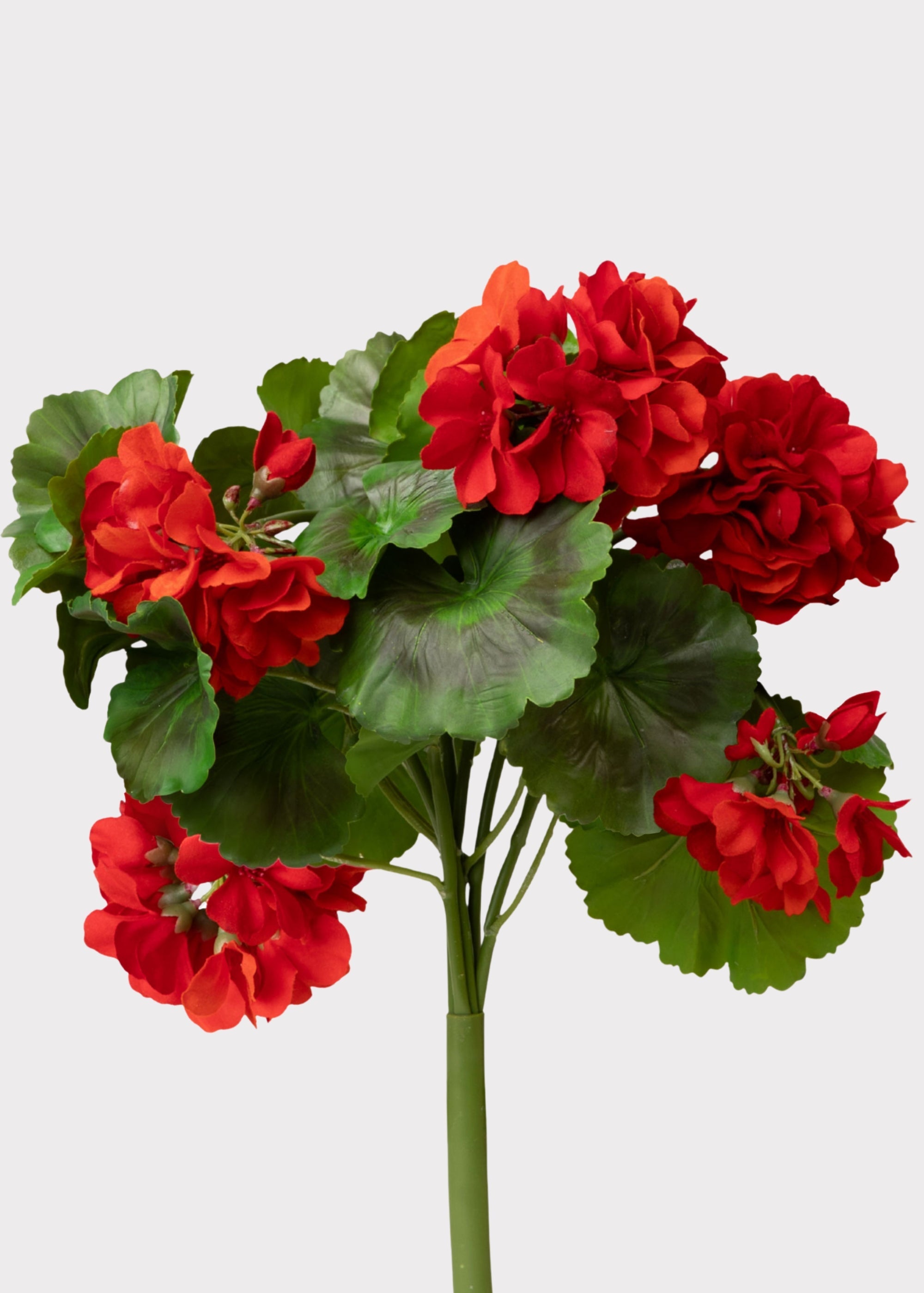 Faux Uv Resistant Indoor/outdoor Geranium Pick Bush for Vase Styling