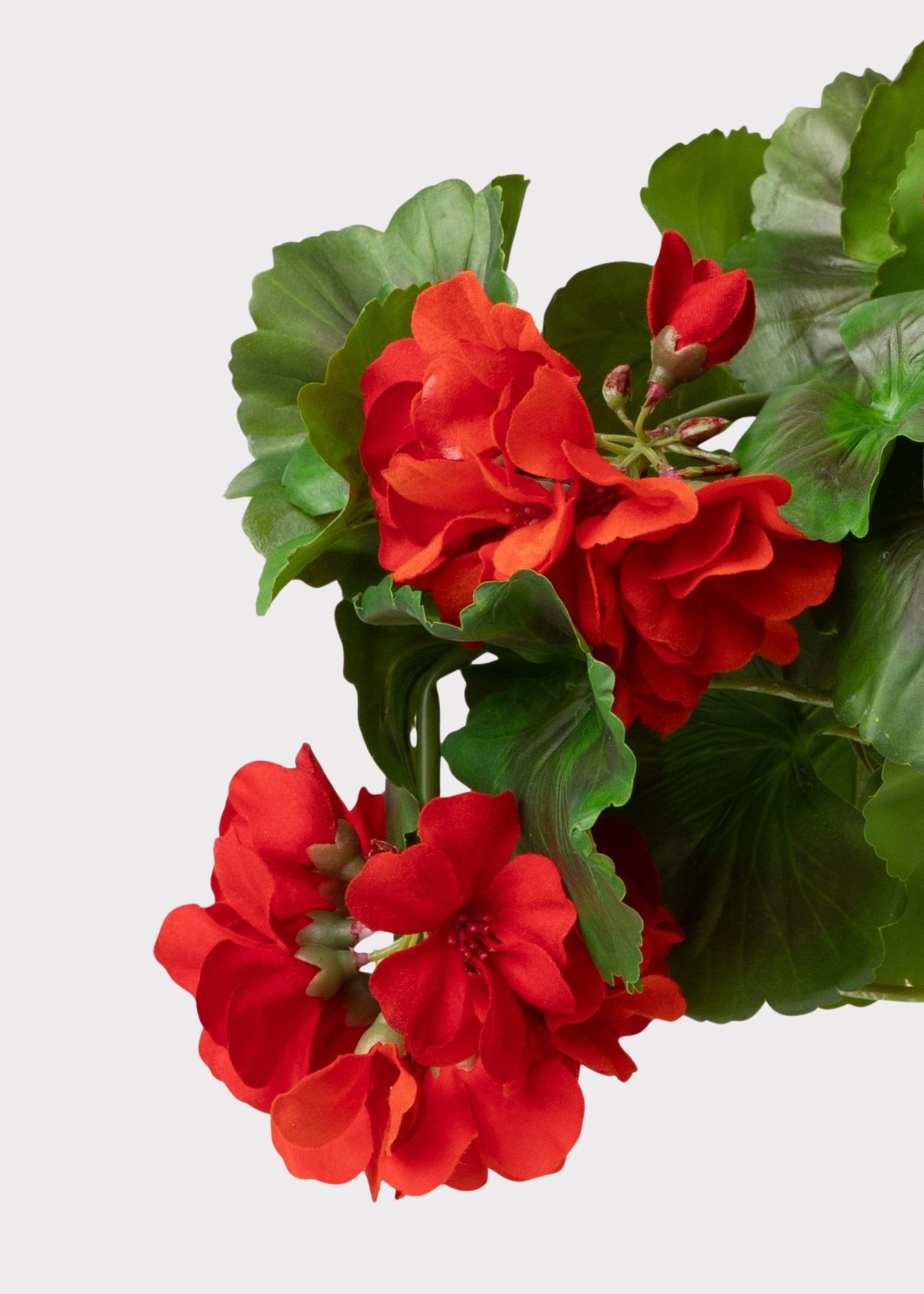 Faux Uv Resistant Indoor/outdoor Geranium Pick Bush for Vase Styling