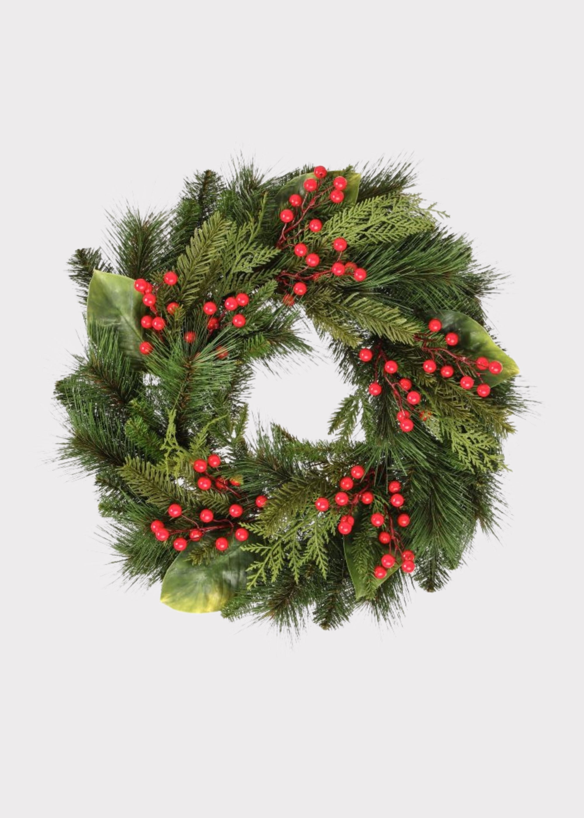 Faux Pine Wreath for Door and Wall Decor