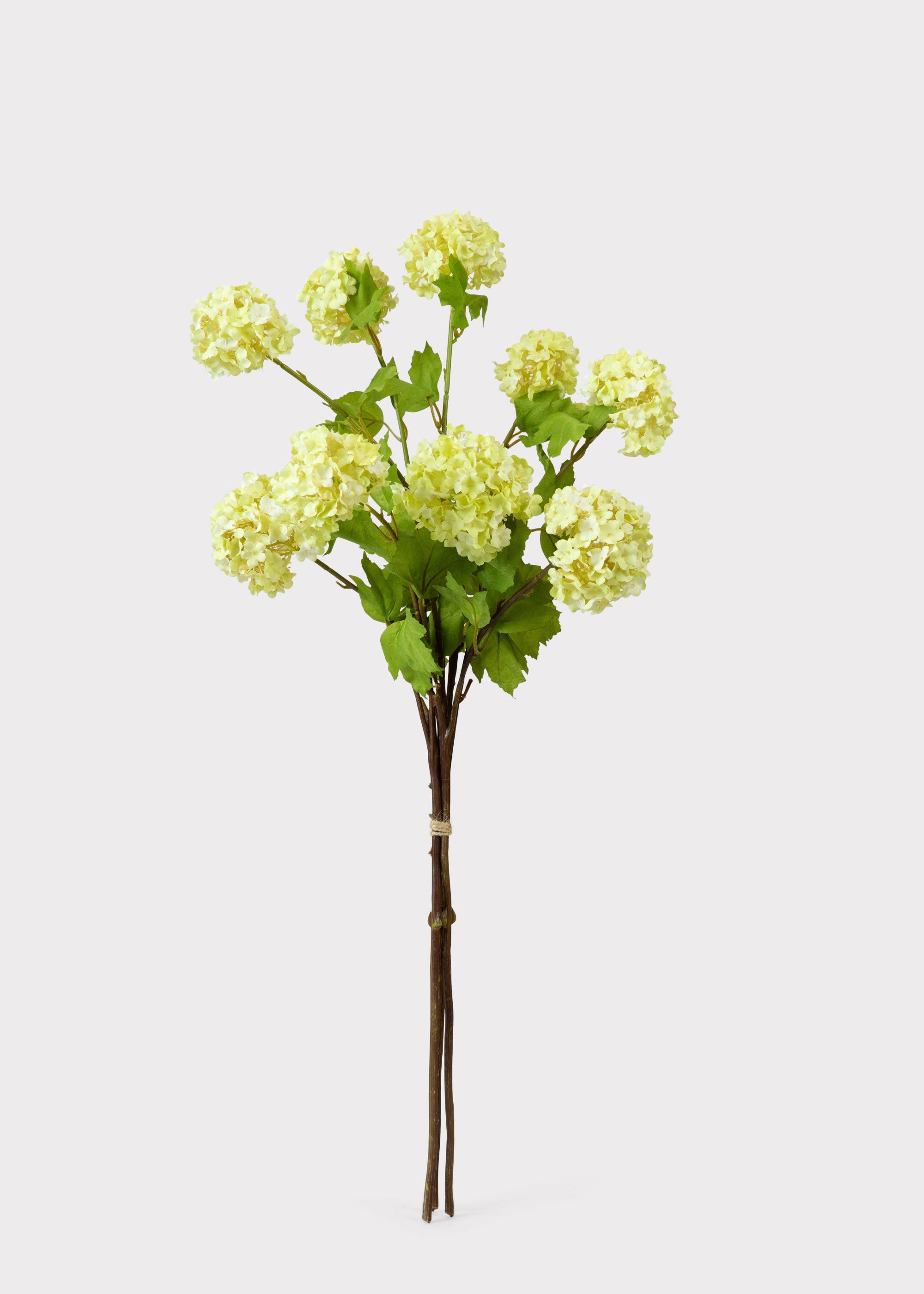 Green Faux Hydrangea Bundle for Vase Styling