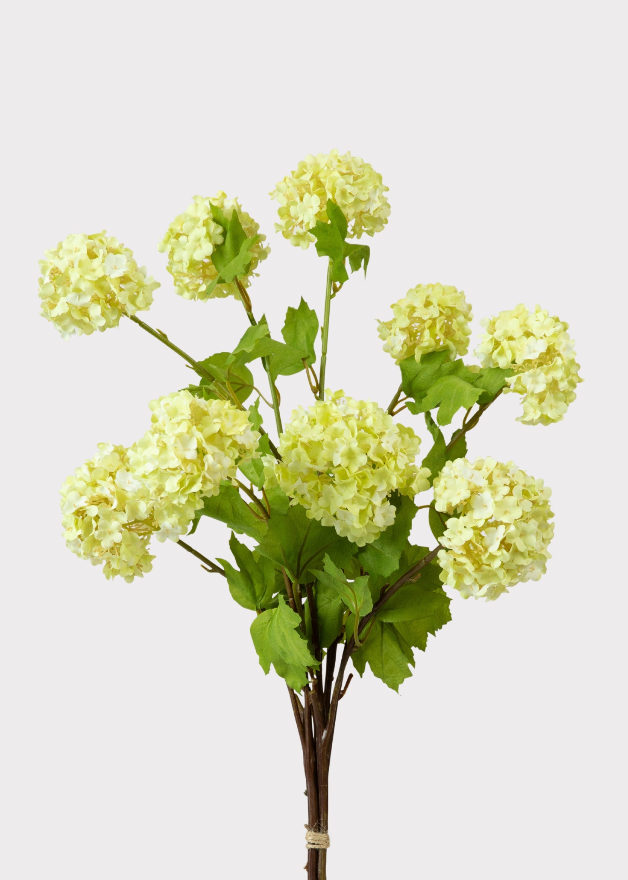 Green Faux Hydrangea Bundle for Vase Styling