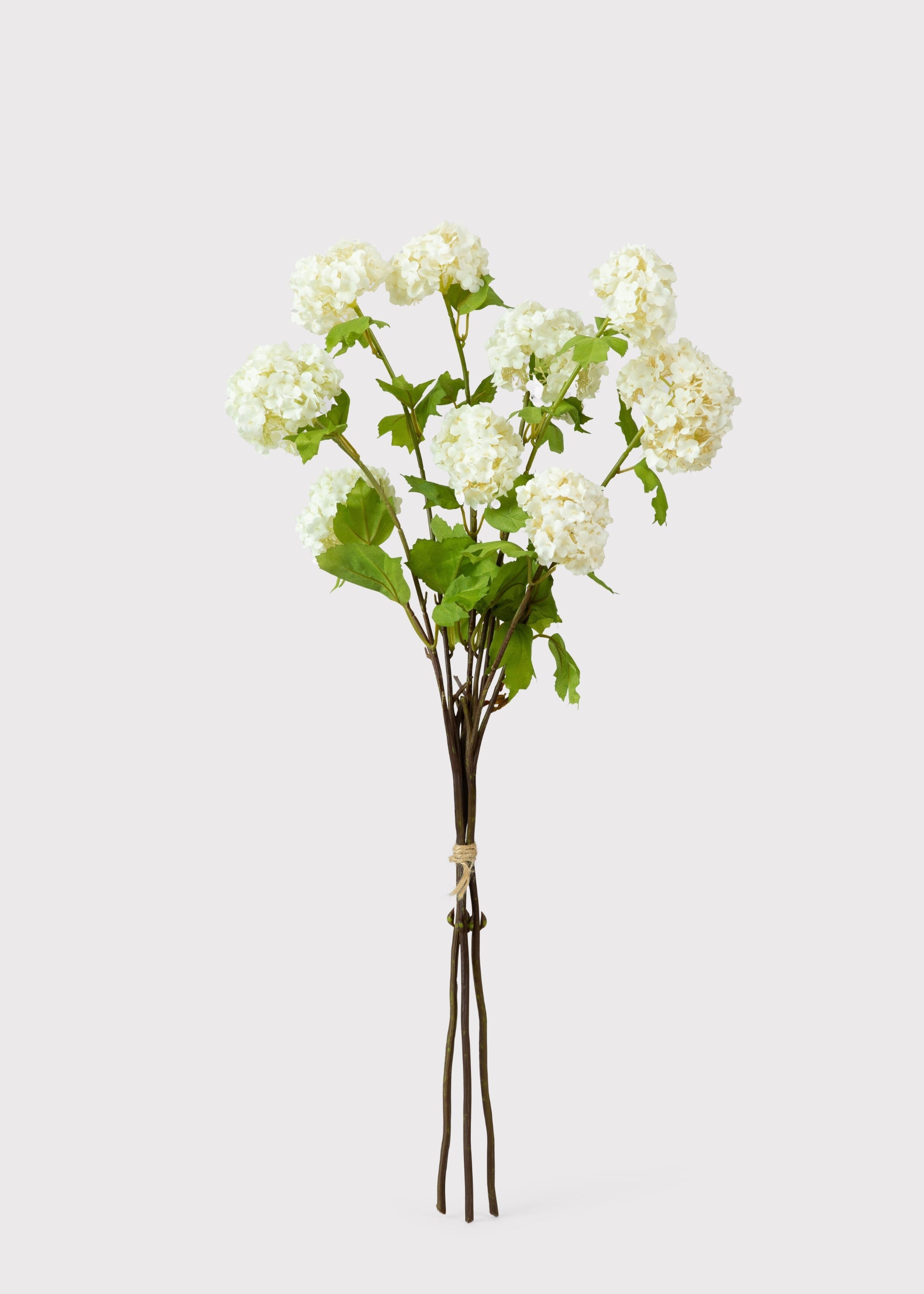 White Faux Hydrangea Bundle for Vase Styling