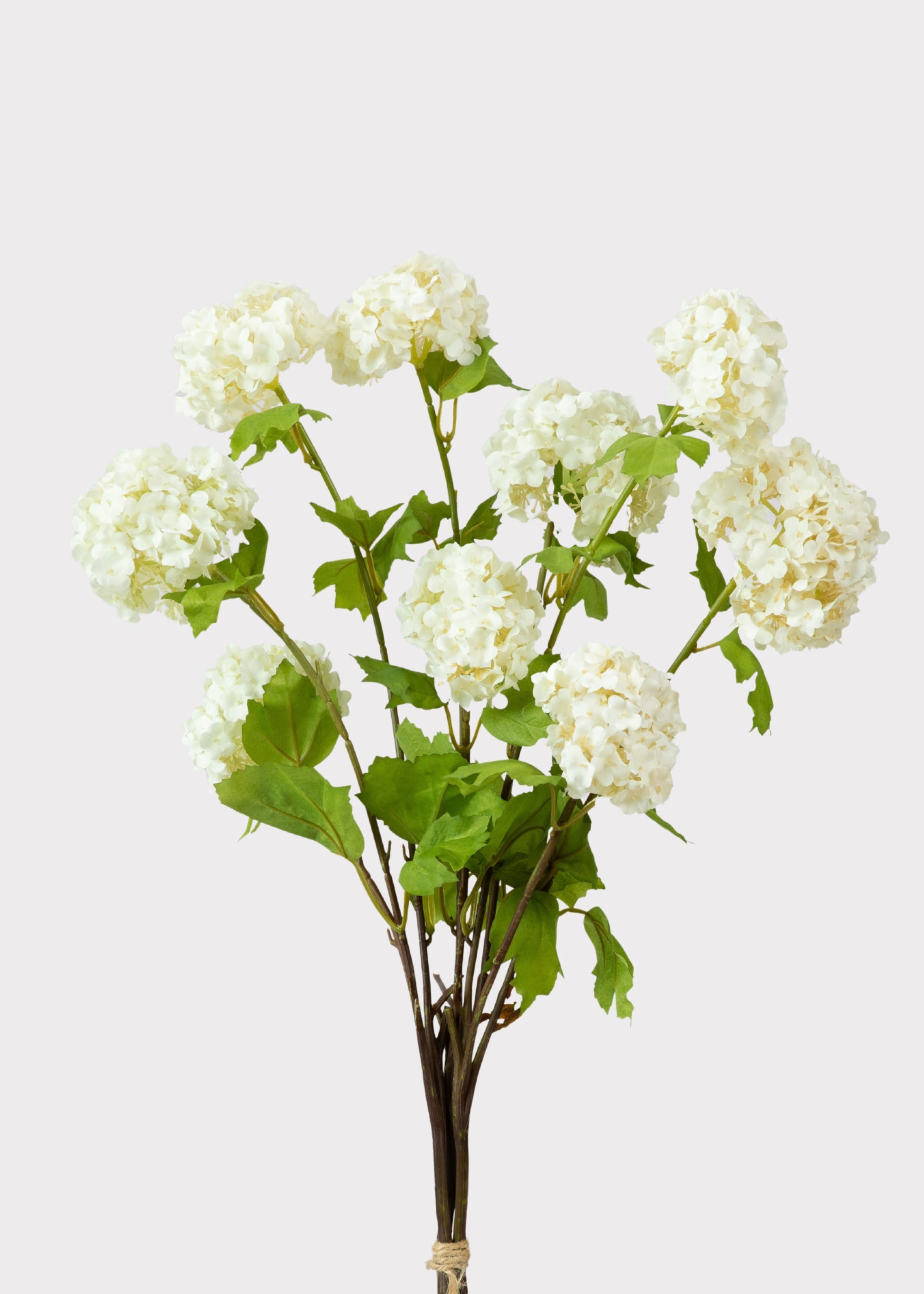 White Faux Hydrangea Bundle for Vase Styling