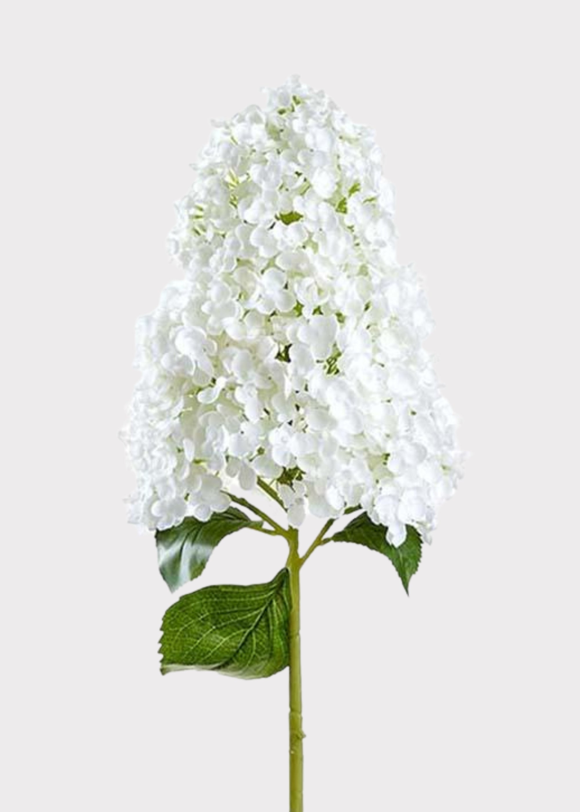 White Faux Hydrangea Stem for Vase and Wedding Styling
