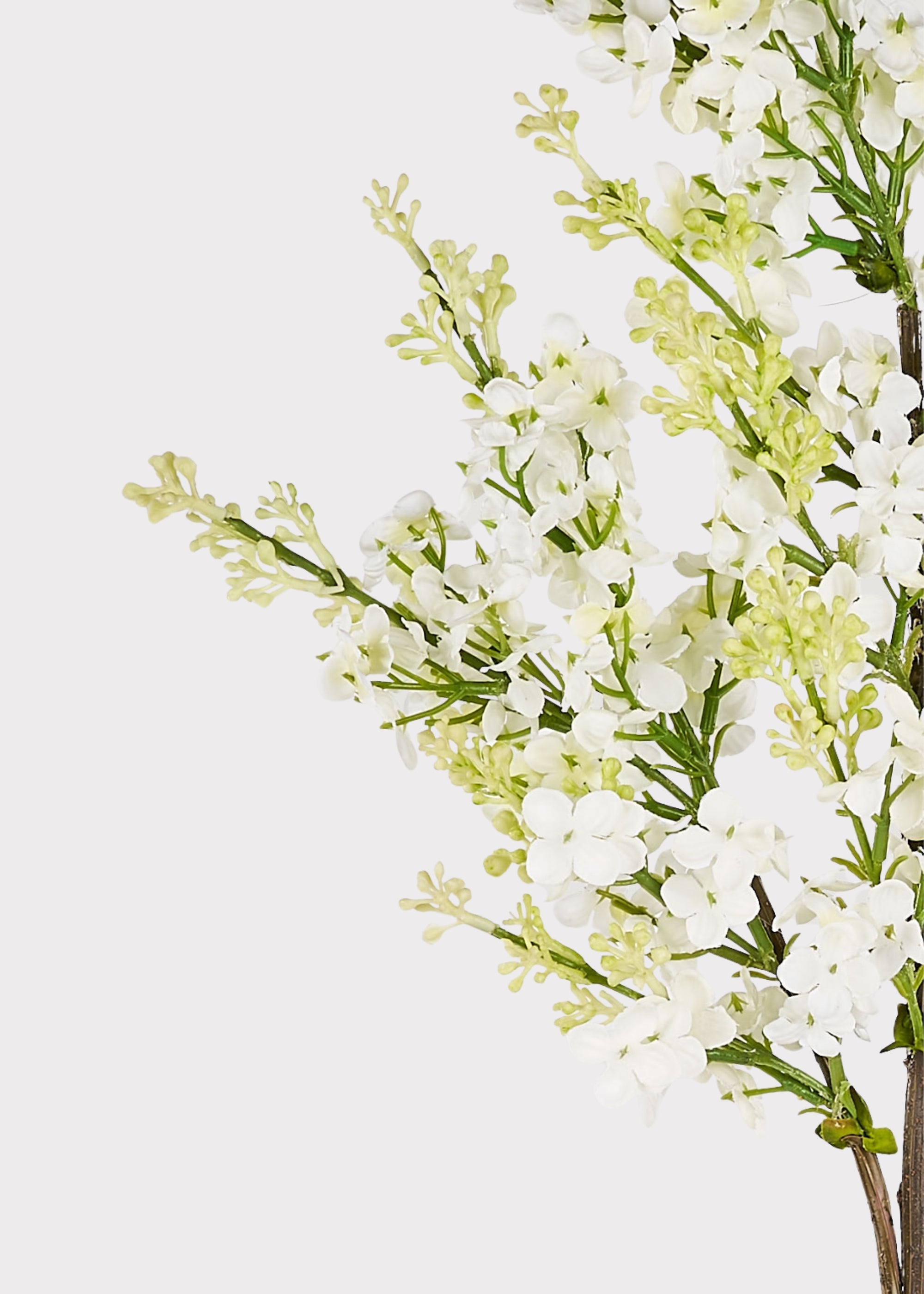 Cream Faux Lilac Branch for Vase Styling