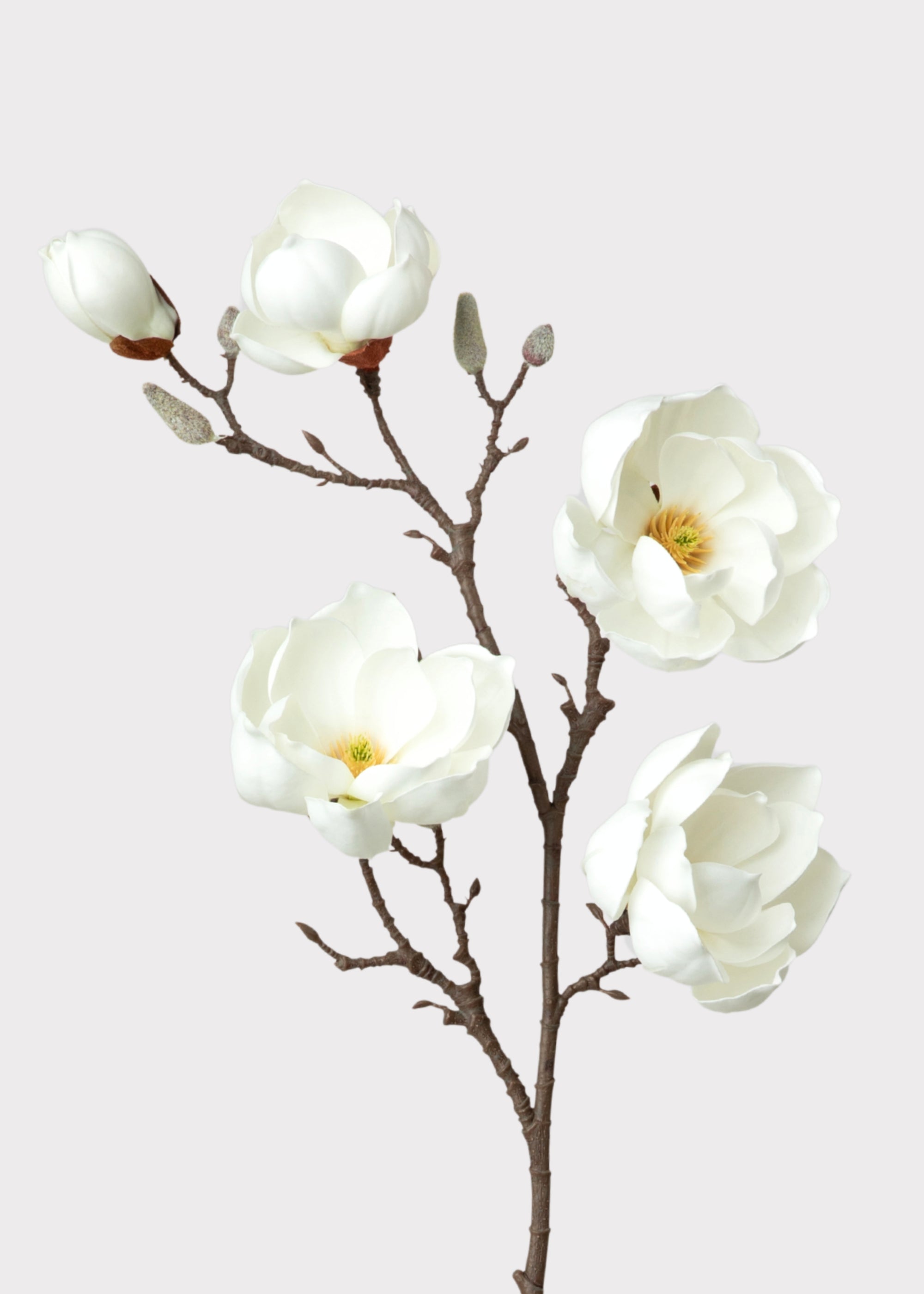 White Faux Magnolia Branch for Vase and Wedding Styling
