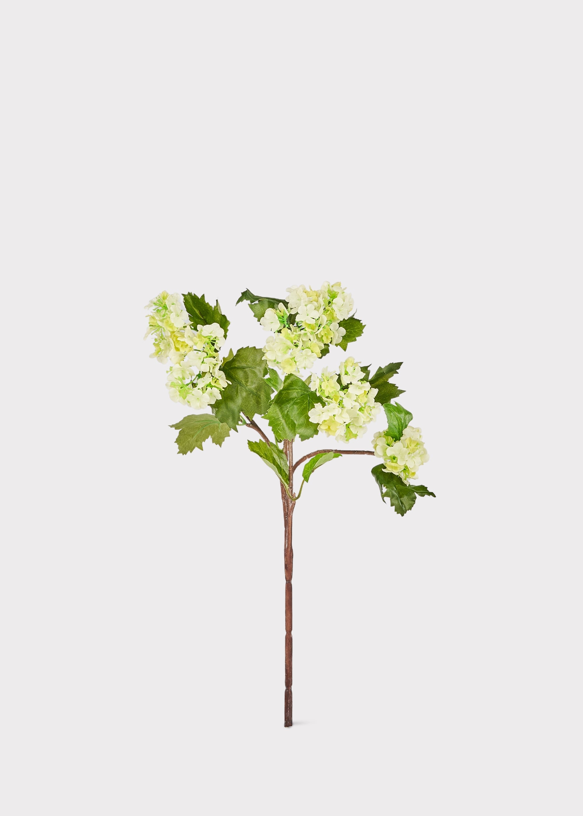 Green Faux Hydrangea Stem for Vase and Wedding Styling