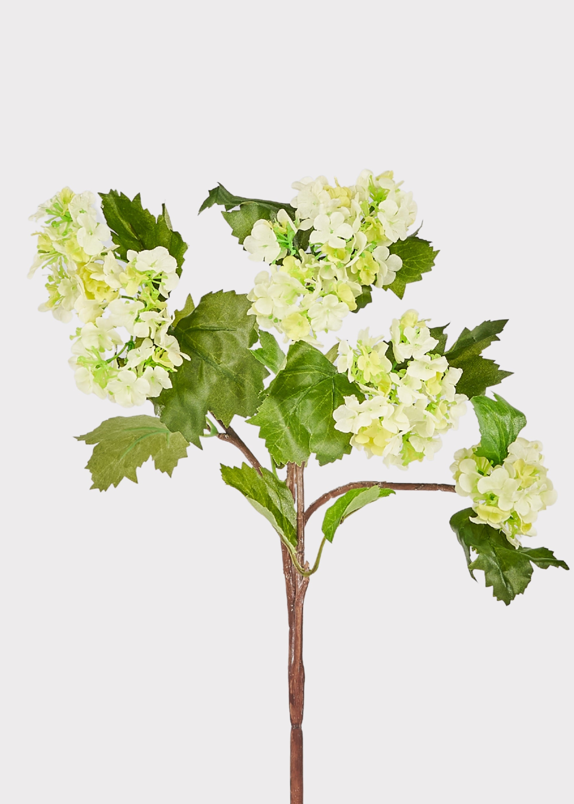 Green Faux Hydrangea Stem for Vase and Wedding Styling