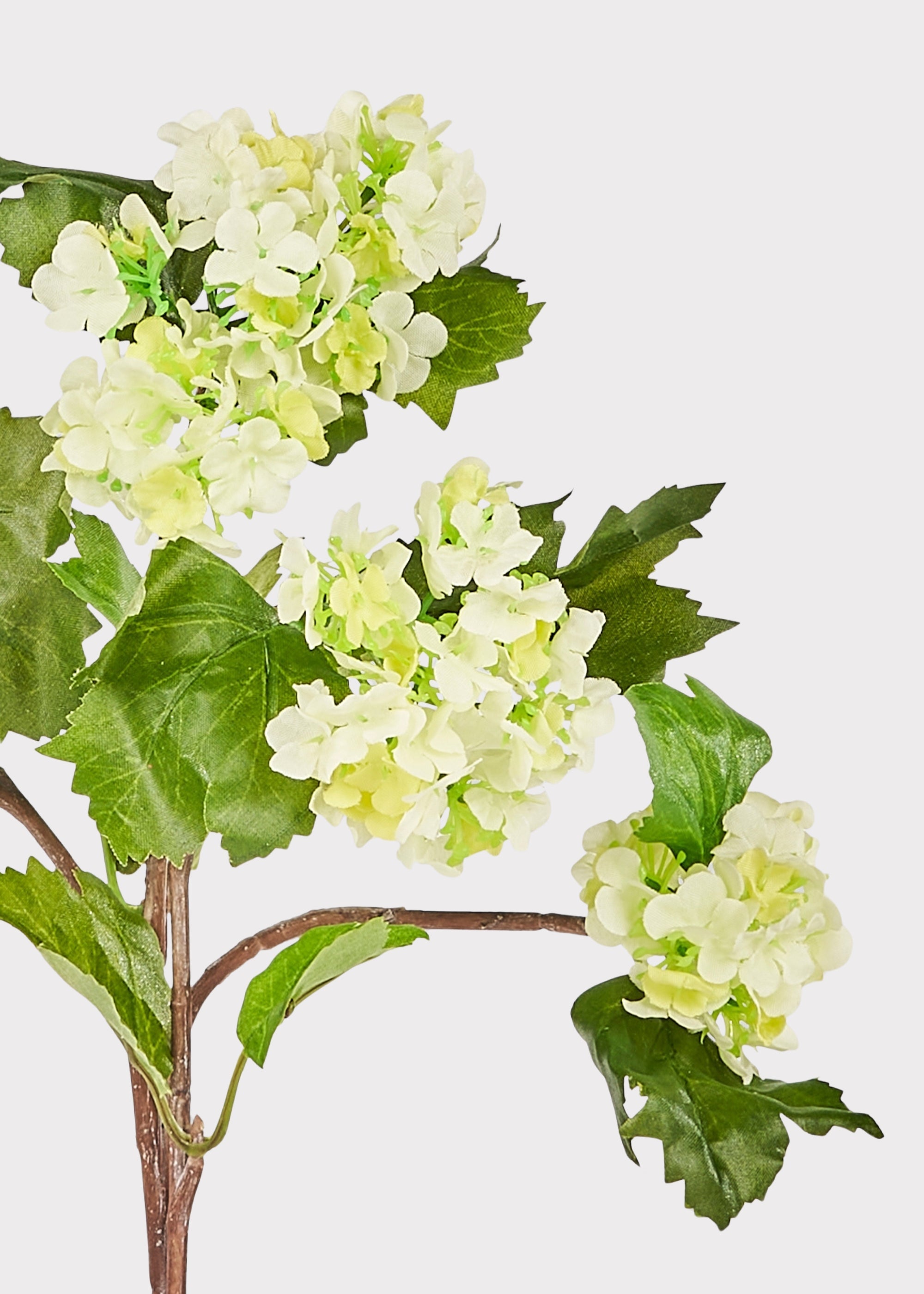 Green Faux Hydrangea Stem for Vase and Wedding Styling