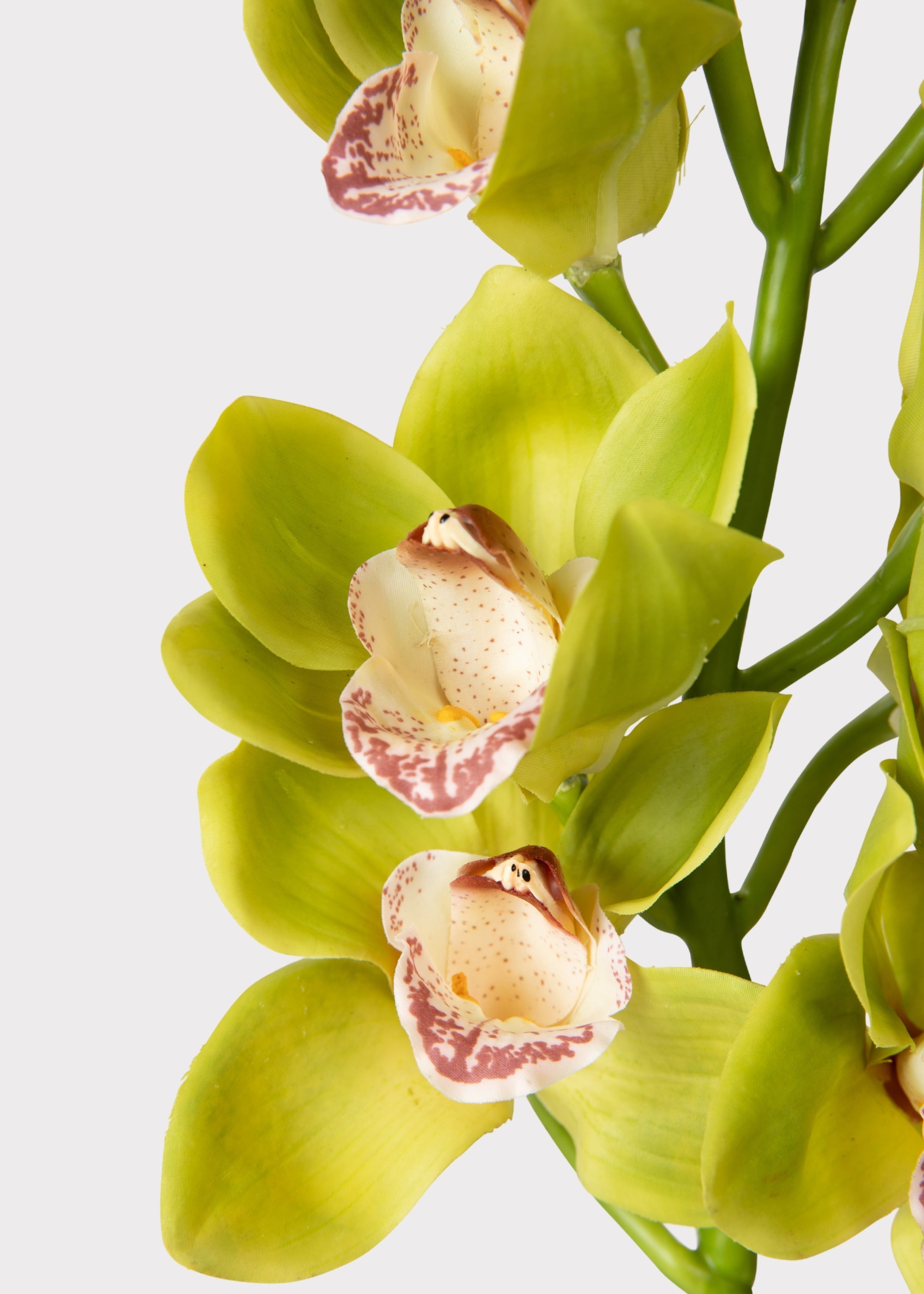 Burgundy Faux Orchid Stem for Vase and Wedding Styling