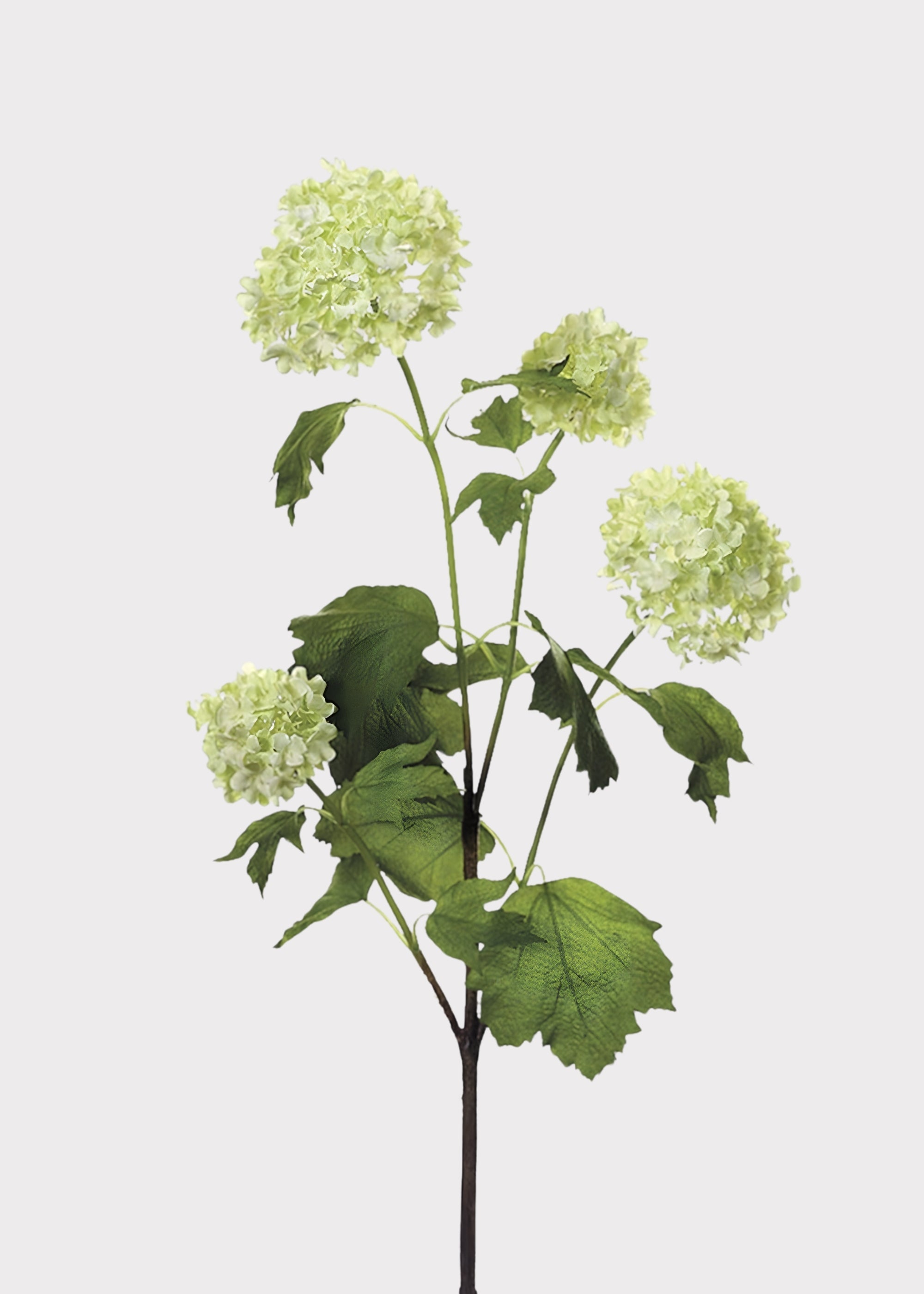 Cream Faux Hydrangea Stem for Vase Styling