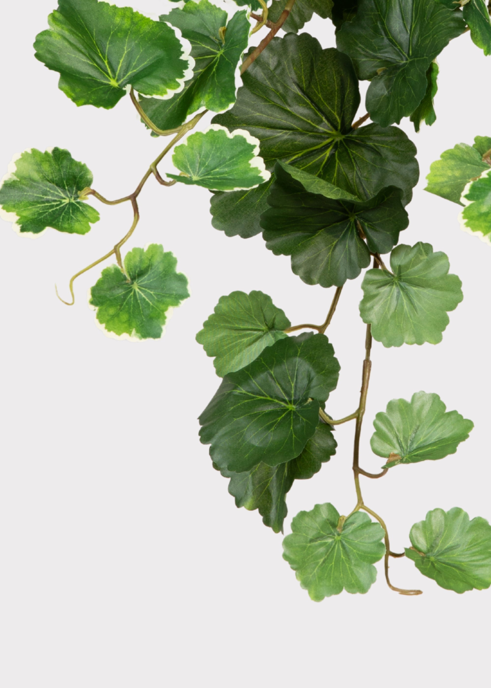 Faux Uv Resistant Outdoor Hanging Geranium Bush for Vase Styling