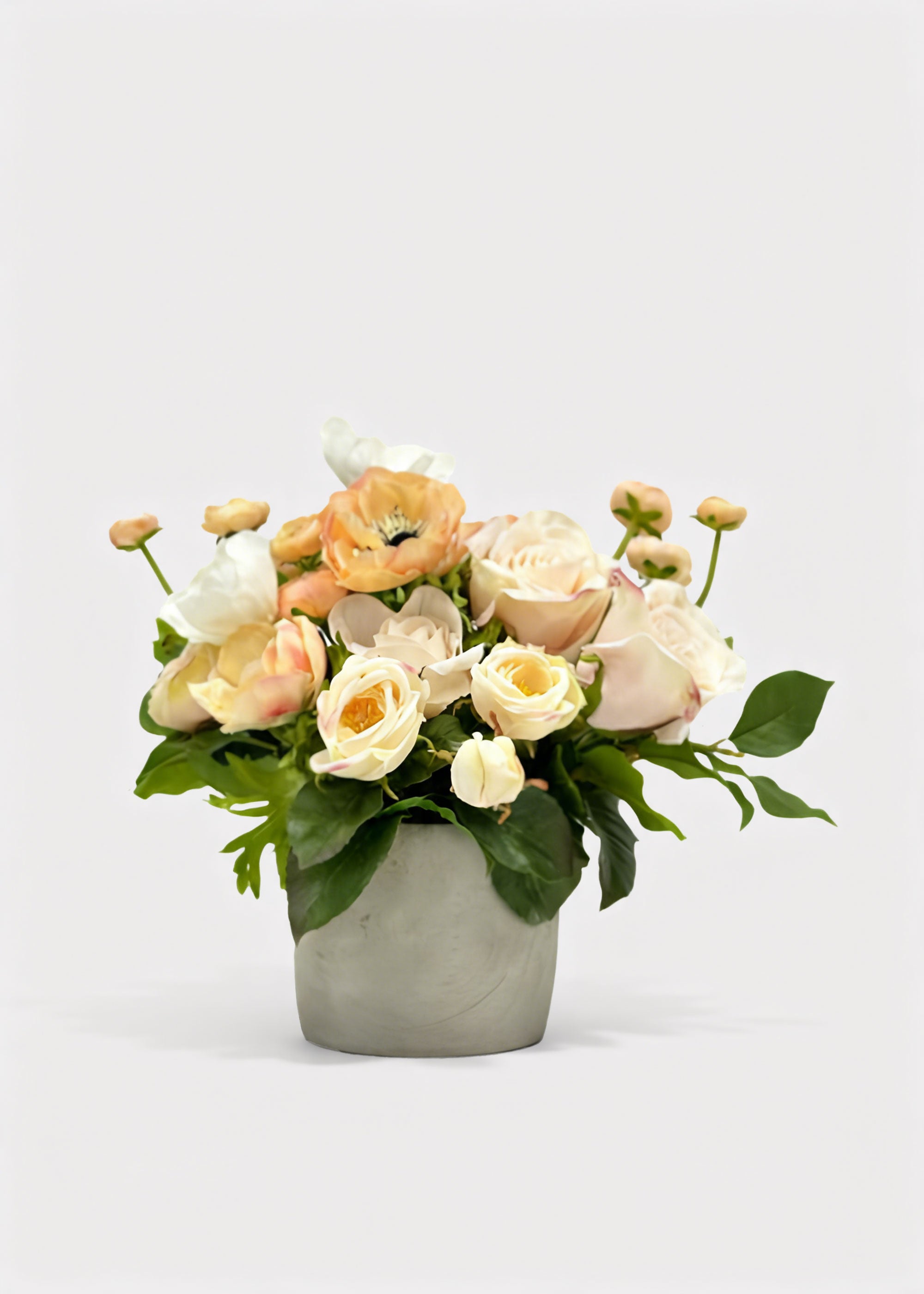 Real Touch Rose, Anemone Arrangement for Home Decor
