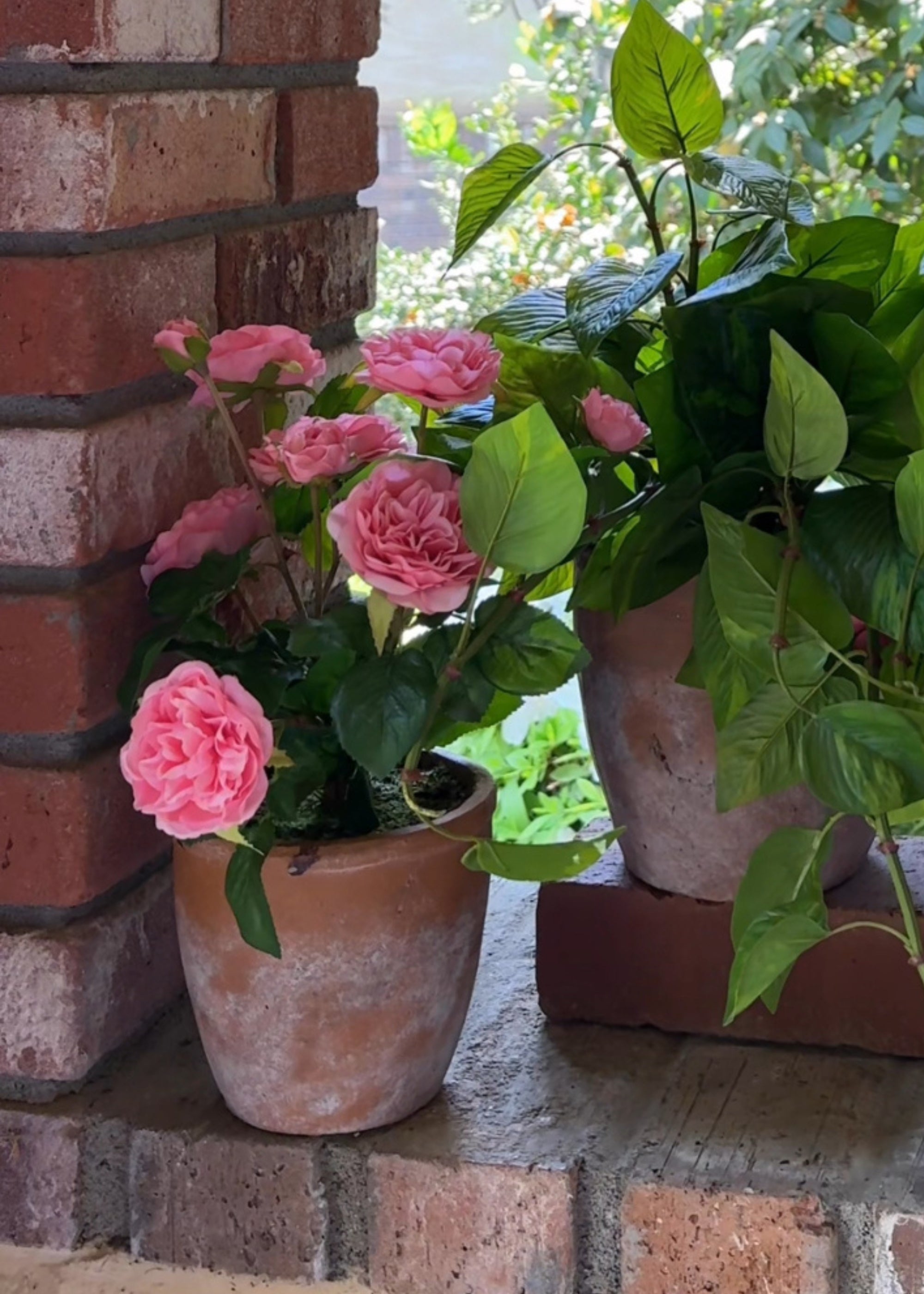 Pink Real Touch Rose Arrangement for Home Decor