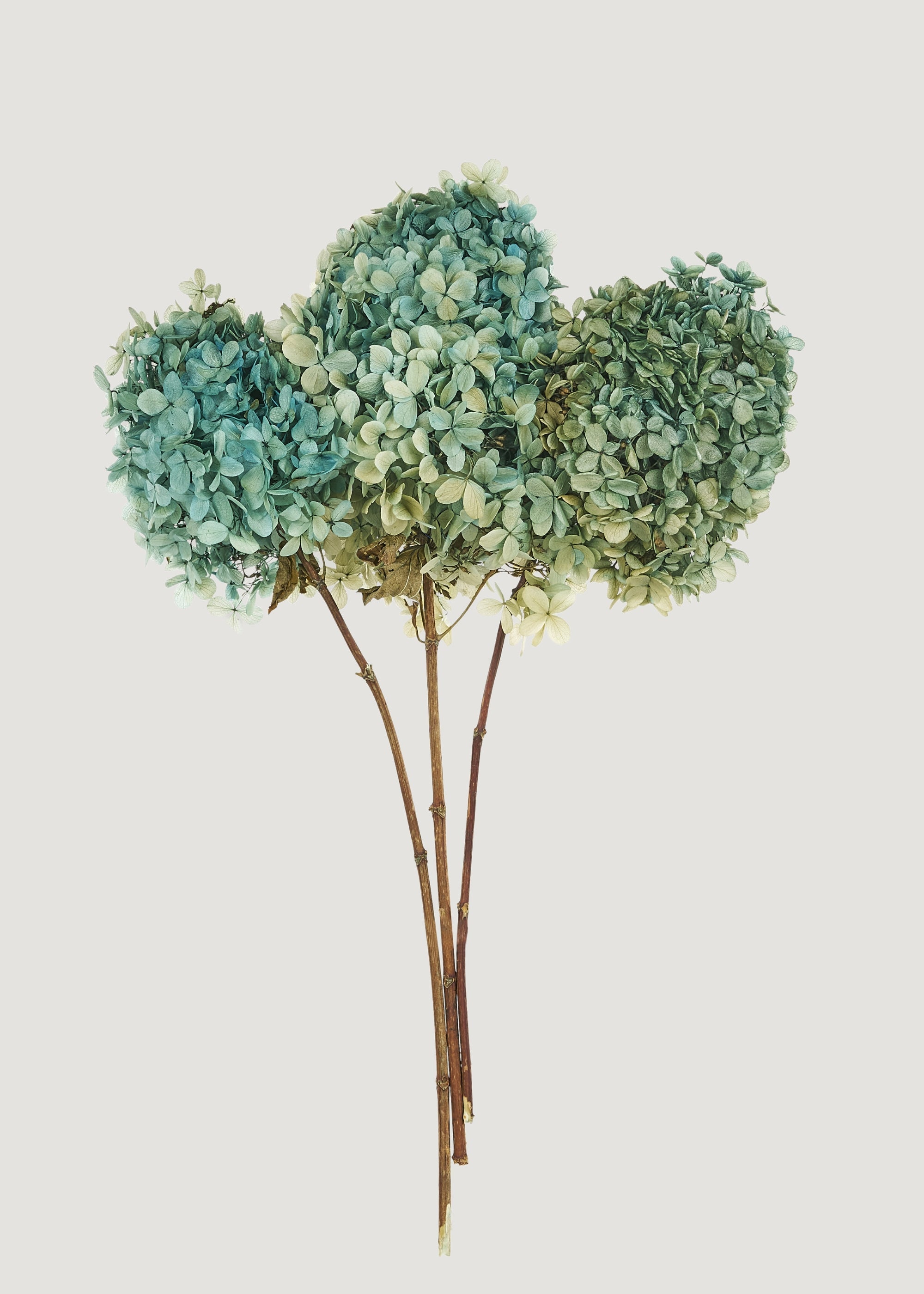 Green Faux Hydrangea Bundle for Vase and Wedding Styling