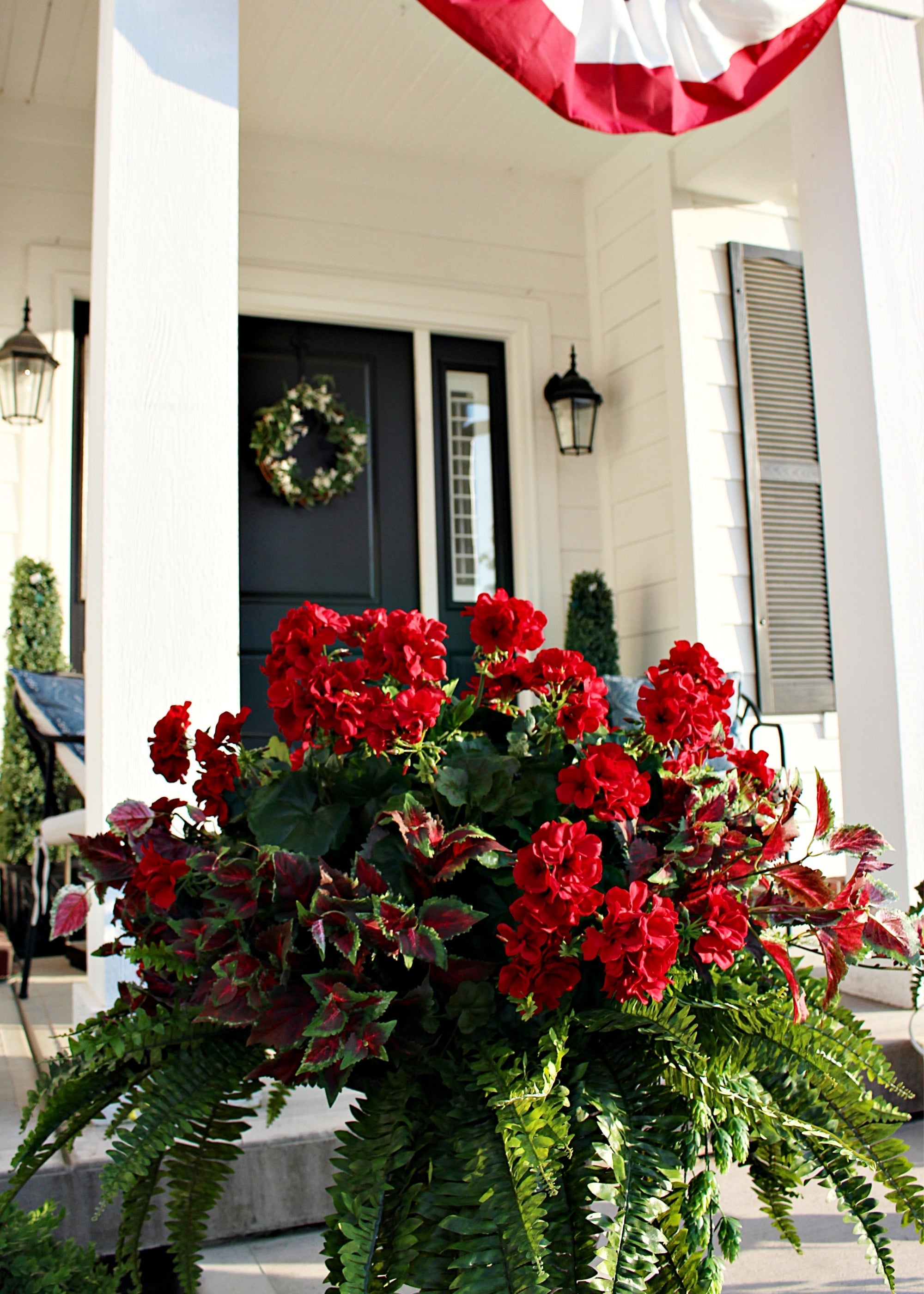 Faux Fern Bush for Vase Styling