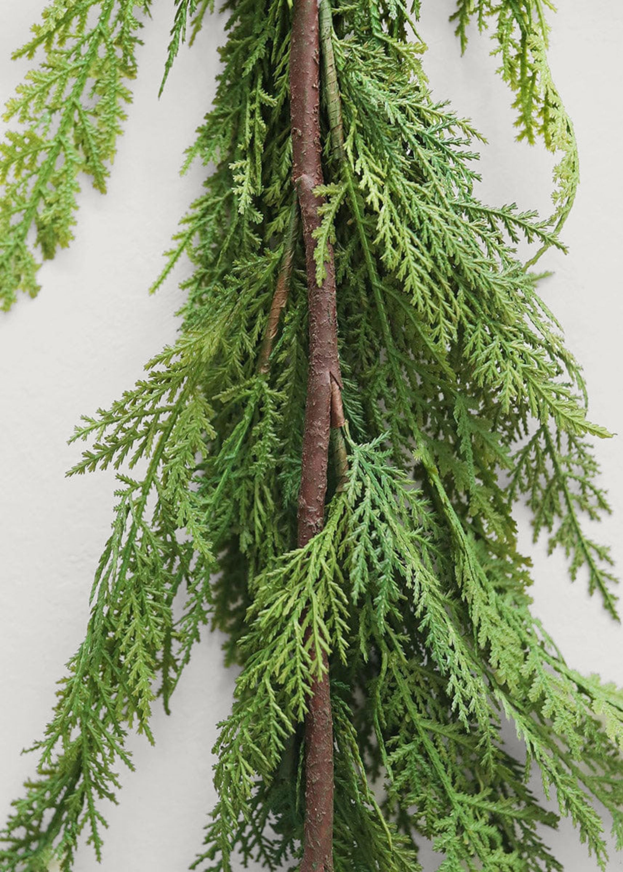 Real Touch Cedar Garland for Mantels and Seasonal Decor