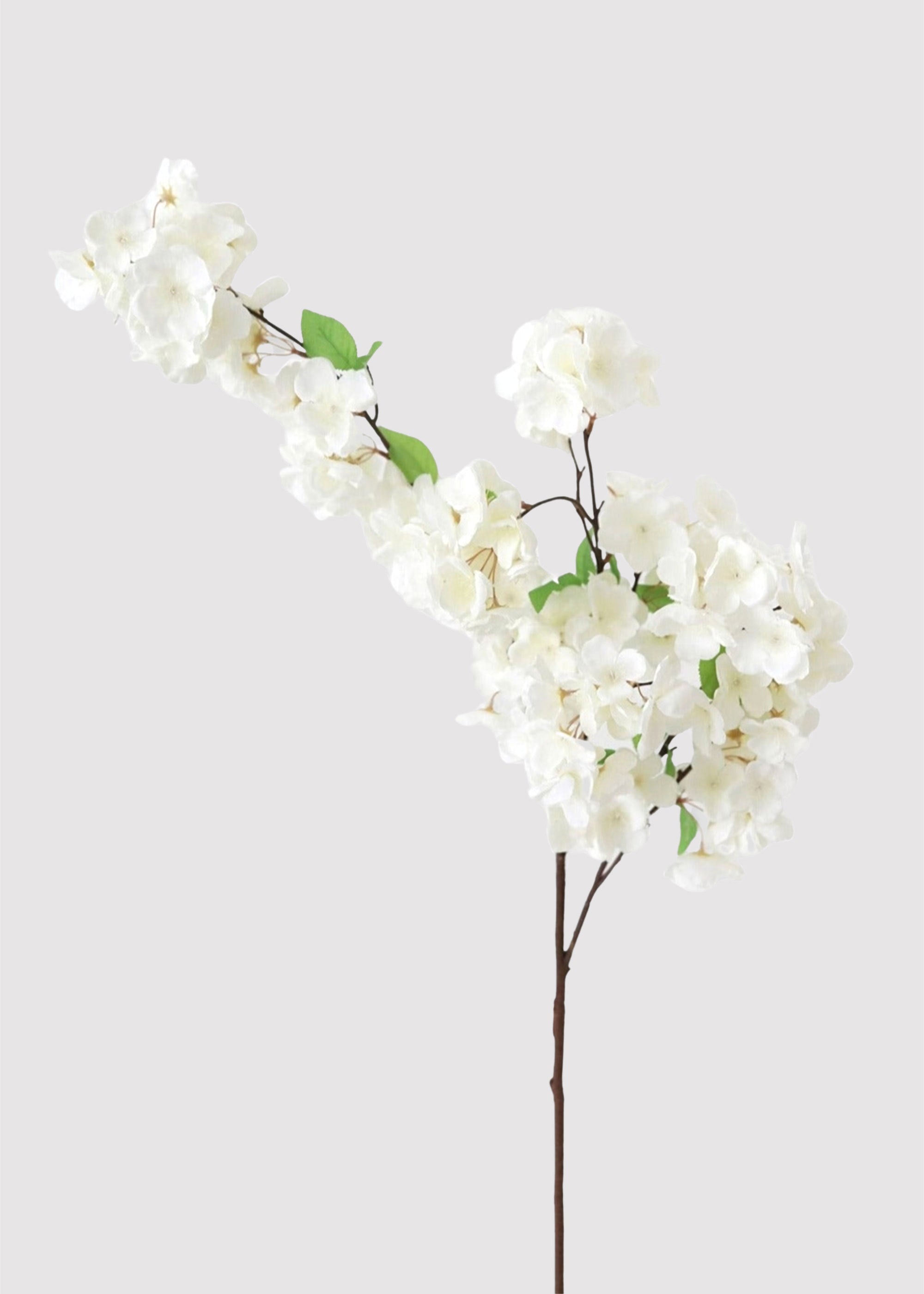 White Faux Cherry Blossom Stem for Vase Styling