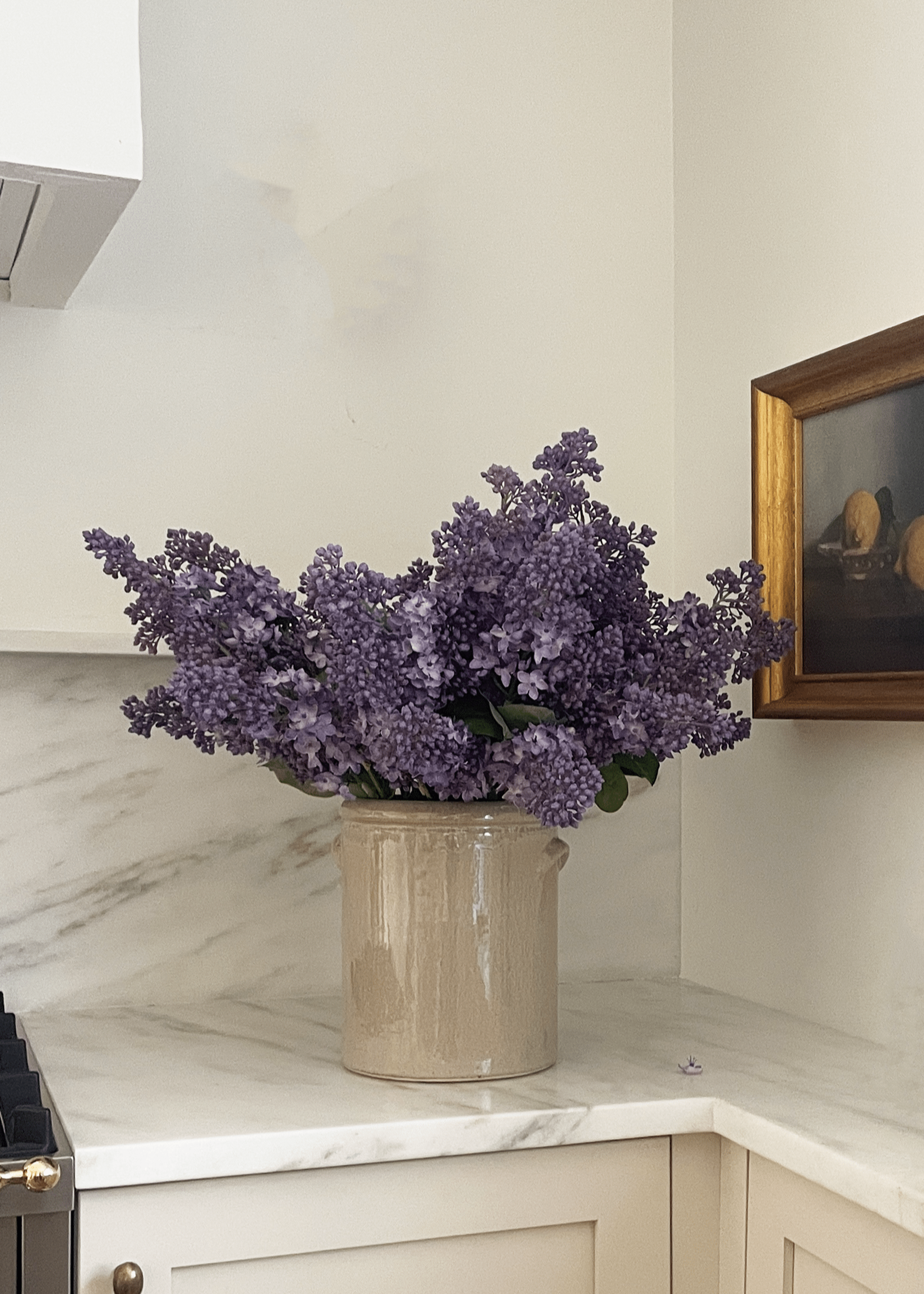 Purple Faux Lilac Stem for Vase Styling