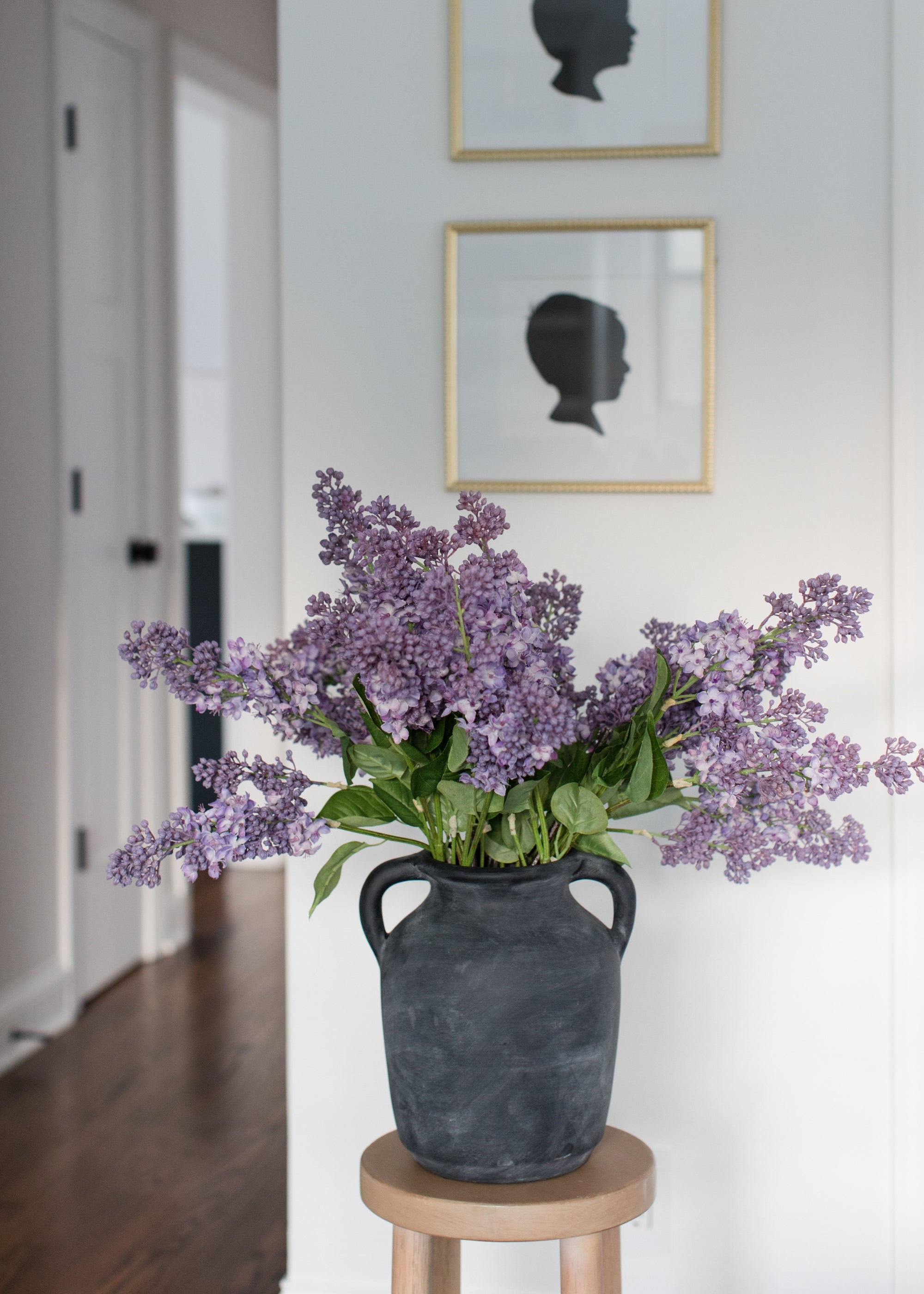 Purple Faux Lilac Stem for Vase Styling
