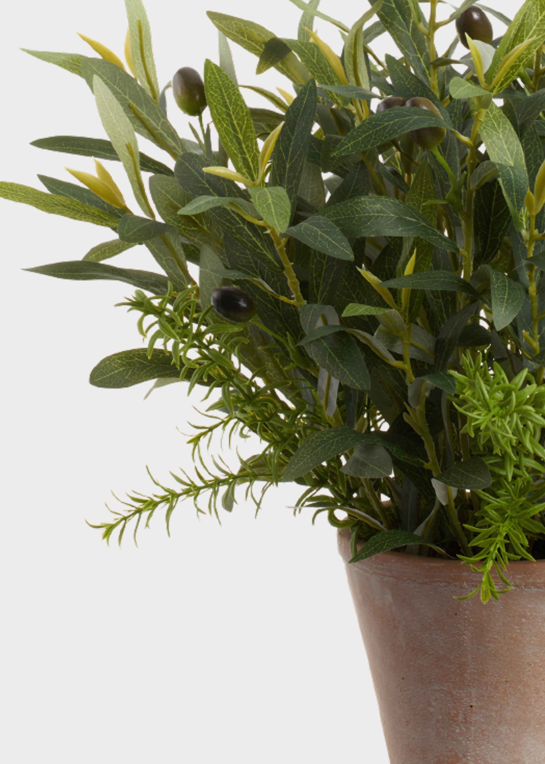 Green Faux Olive Arrangement for Home Decor